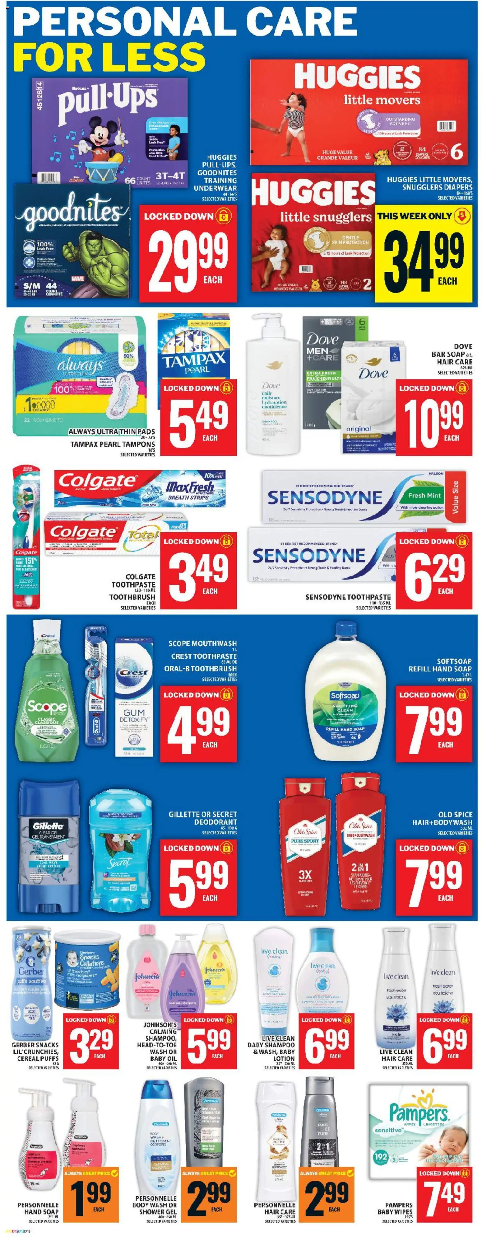Food Basics flyer valid from 22.01.2026 | Page: 20 | Products: Shampoo, Soap, Body wash, Deodorant