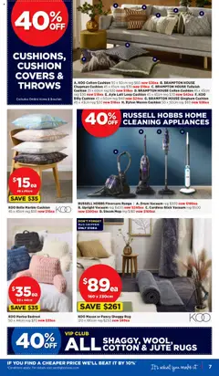 Spotlight catalogue - valid from 07.08.2025 | Page: 7 | Products: Cushion, Mop, Rugs