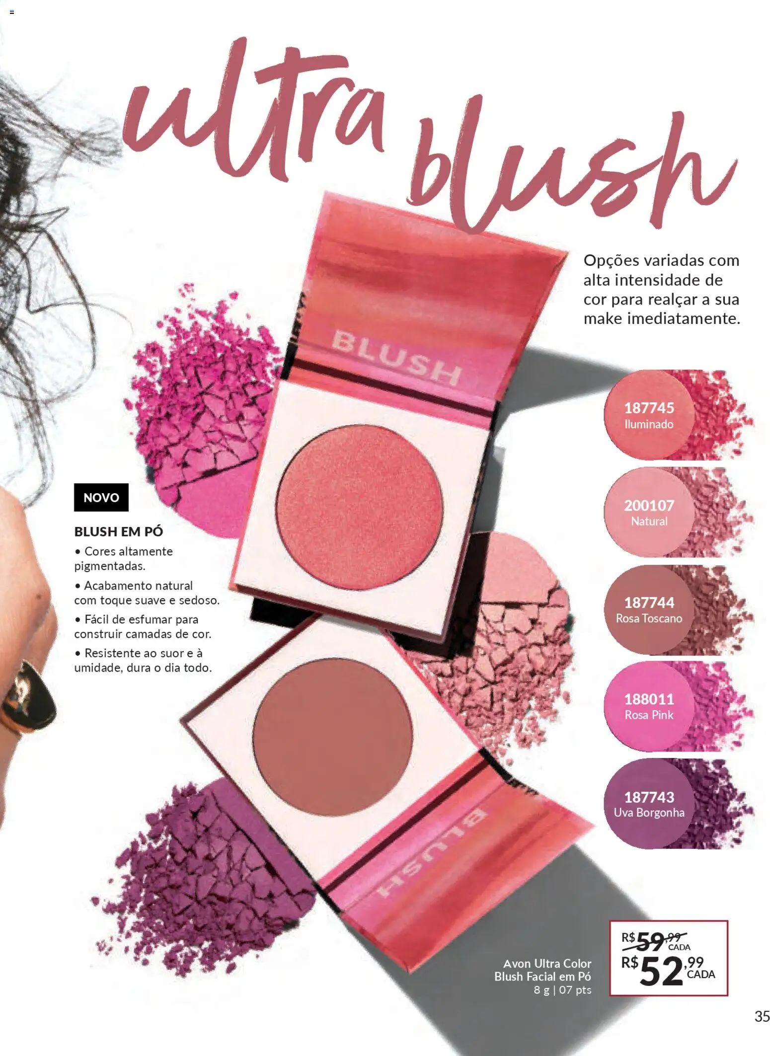 Avon Folheto - válido de 19.12.2025 | Página: 35 | Produtos: Pó, Blush