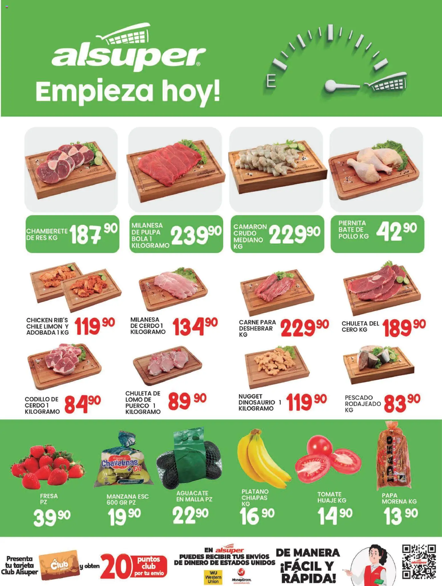 Nuevas ofertas de Alsuper válidas en toda la República Mexicana desde el 13.01.2026. ¡Encuentra las mejores ofertas en Alsuper folleto Durango! | Página: 8 | Productos: Pollo, Papa, Tomate, Manzana