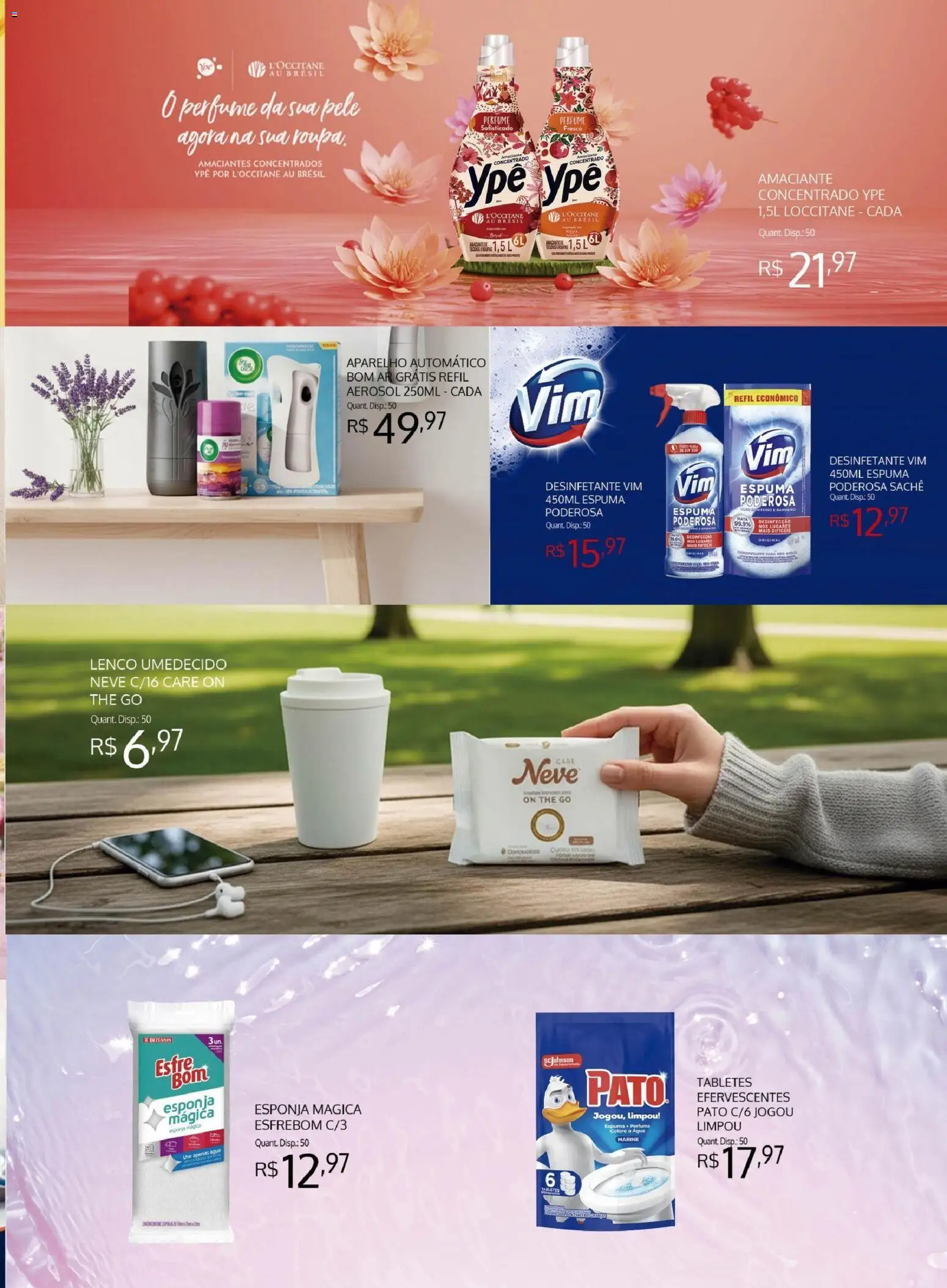 Bistek Supermercados Folheto - válido de 01.04.2026 | Página: 3 | Produtos: Perfume, Lenço, Amaciante, Desinfetante