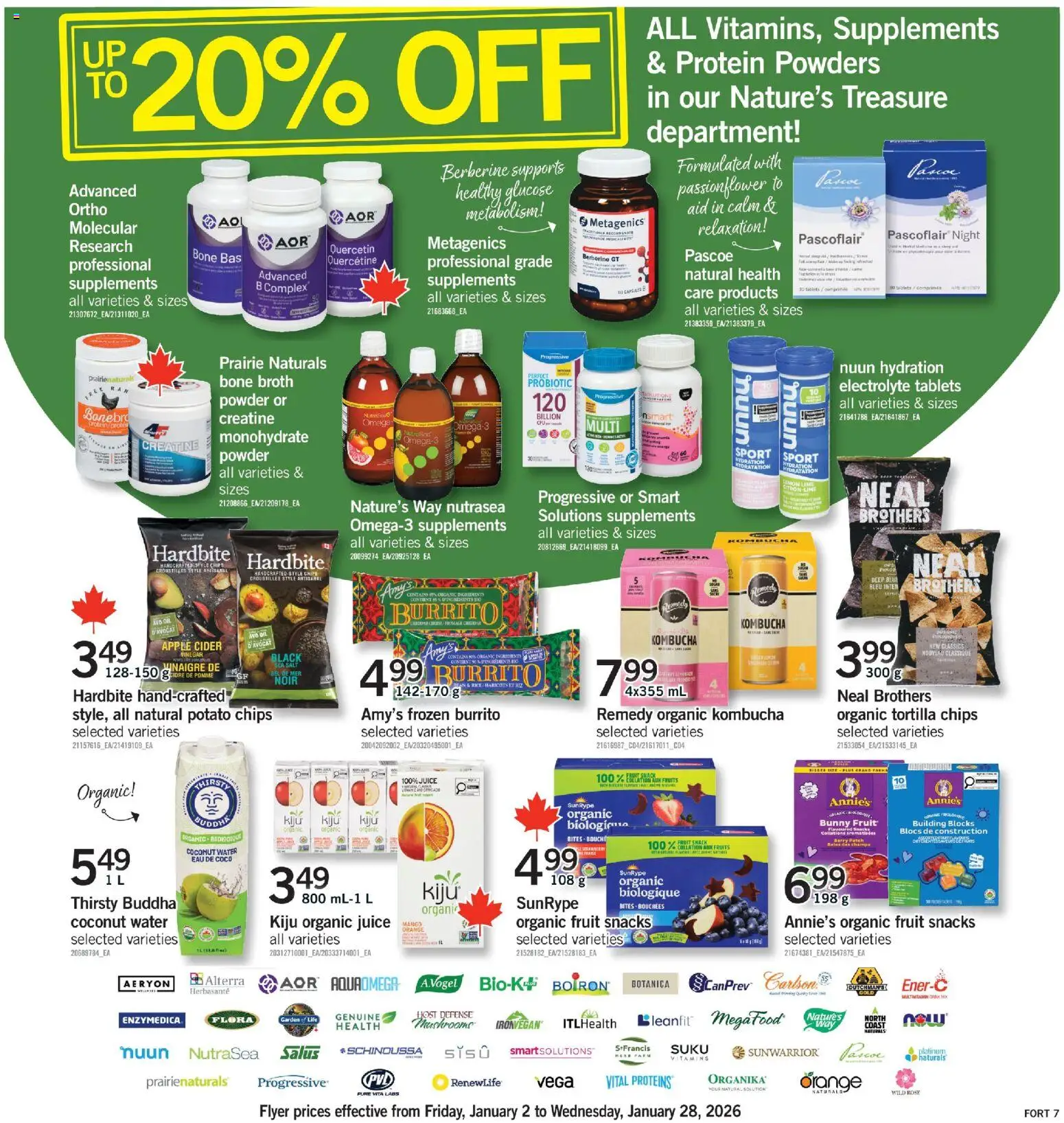 Fortinos flyer valid from 01.01.2026 | Page: 8 | Products: Fish, Chips, Powder, Oil