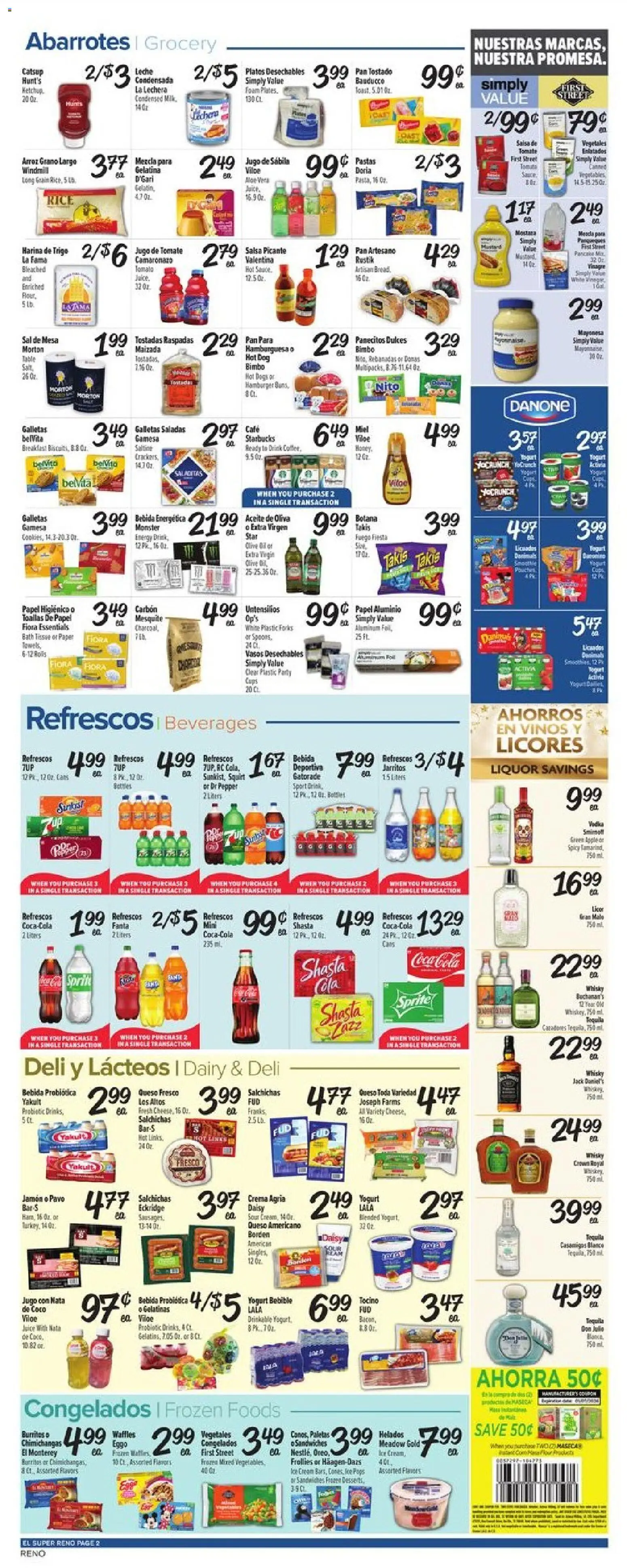 El Super Weekly Ad - NV - valid from 31.12.2025 | Page: 2 | Products: Bath, Yogurt, Juice, Pepper