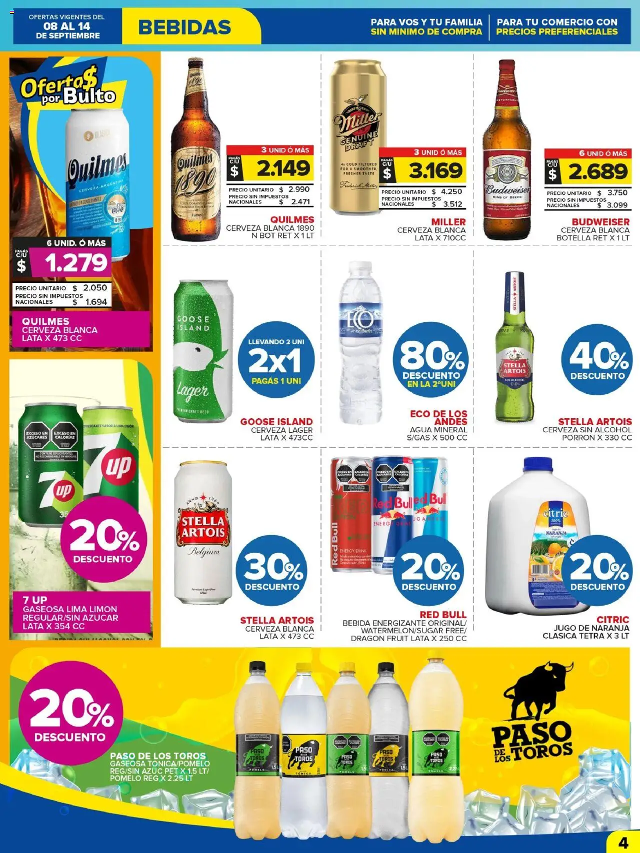 Carrefour Maxi catálogo - Jujuy │ válido desde el 08.09.2025 | Página: 4 | Productos: Botella, Agua, Pomelo, Jugo