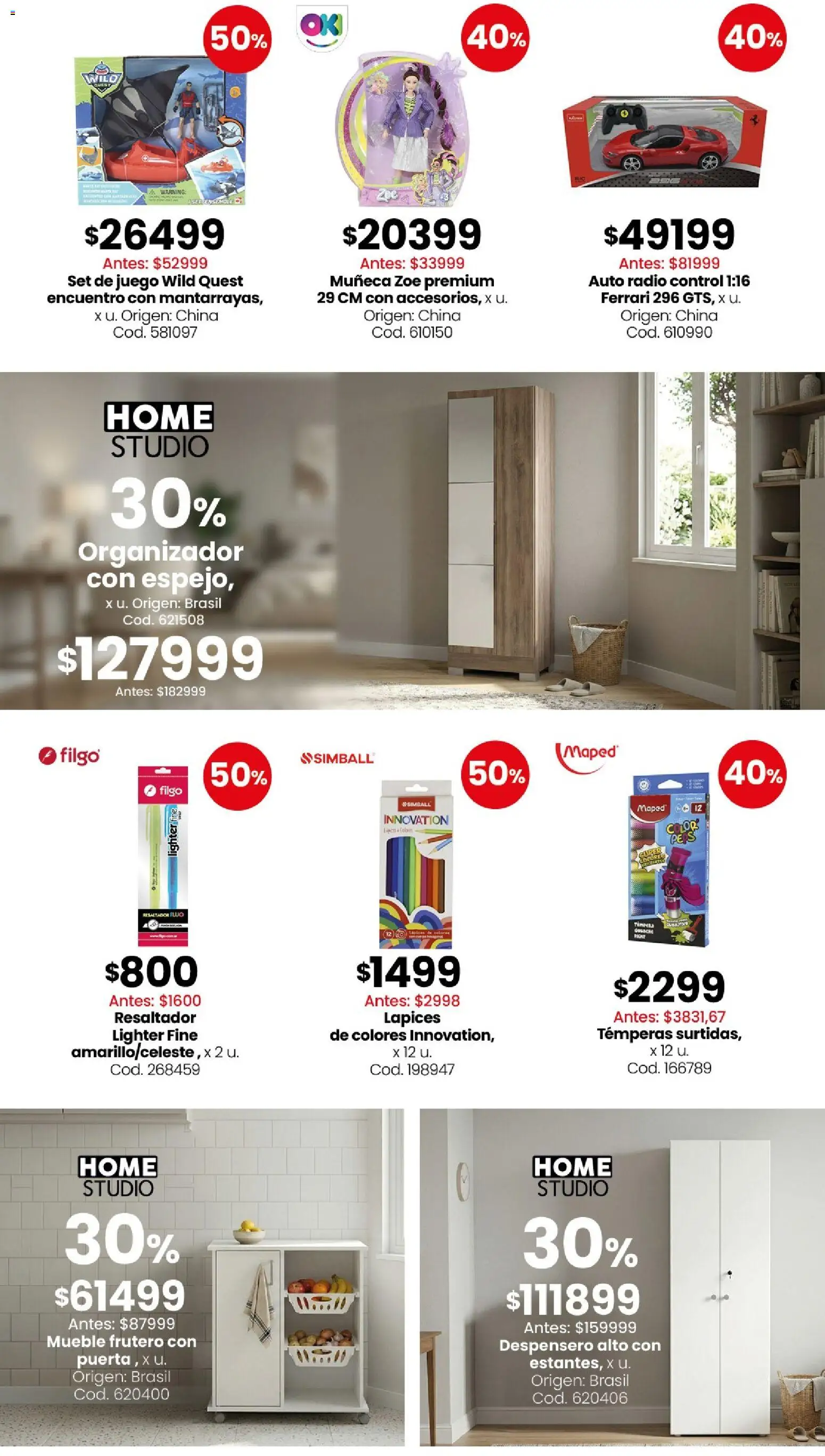 Coto - Ofertas Bazar, deco │ válido desde el 06.04.2026 | Página: 3 | Productos: Organizador, Radio, Despensero