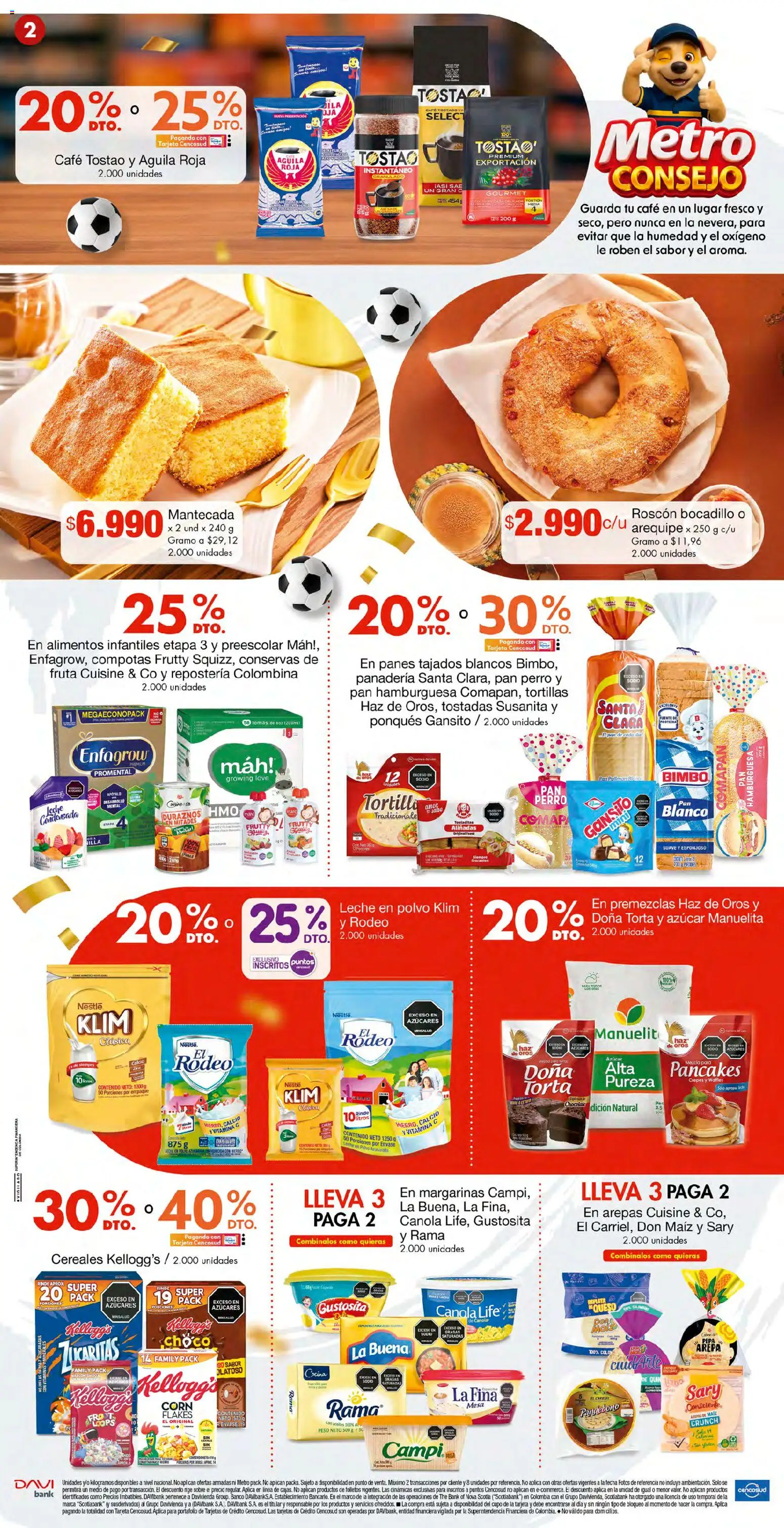 Metro revista - valida desde el 13.03.2026 | Página: 2 | Productos: Azucar, Banco, Panadería, Pan