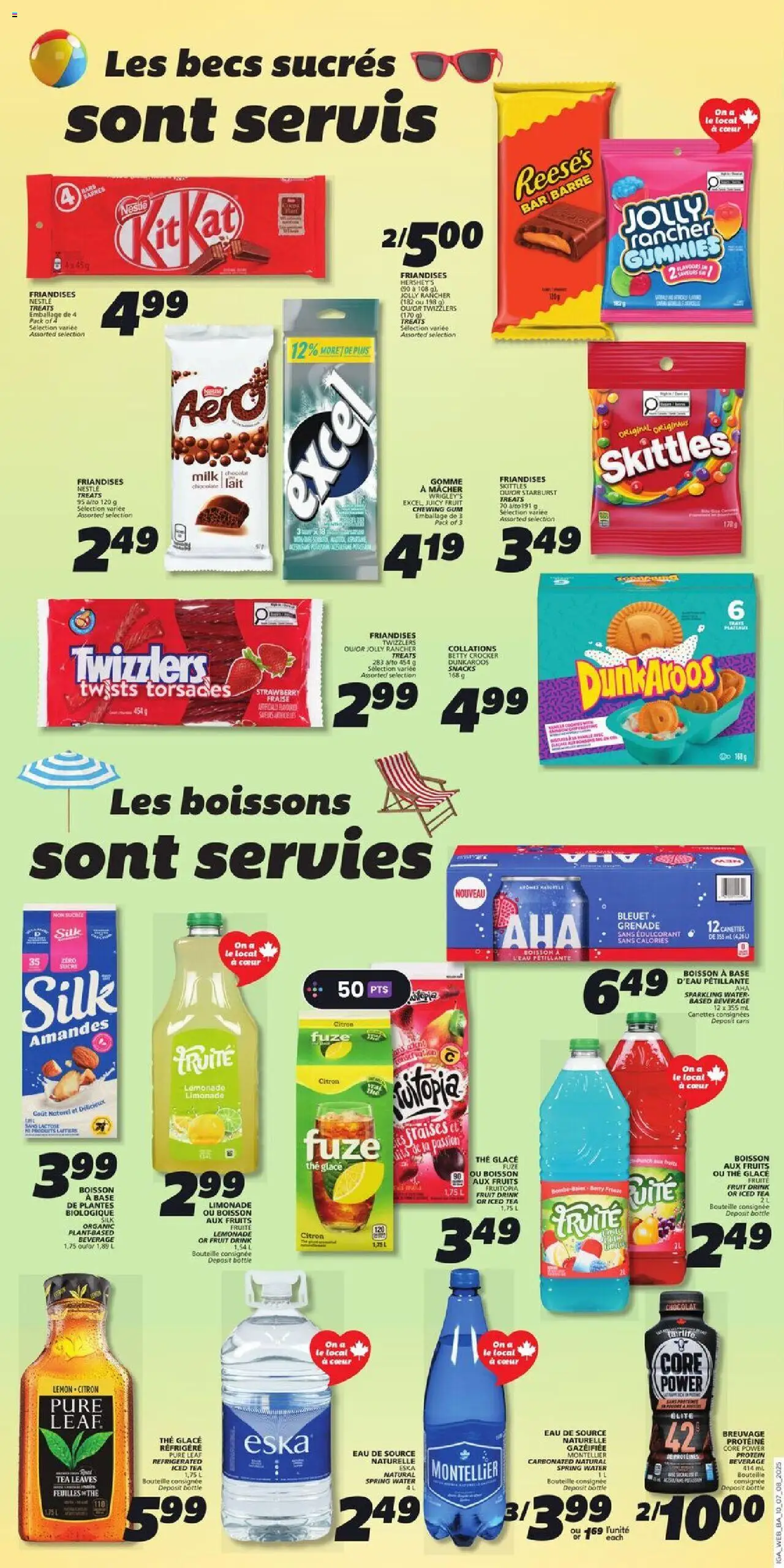 IGA flyer valid from 07.08.2025 | Page: 13 | Products: Tea, Milk, Chocolate