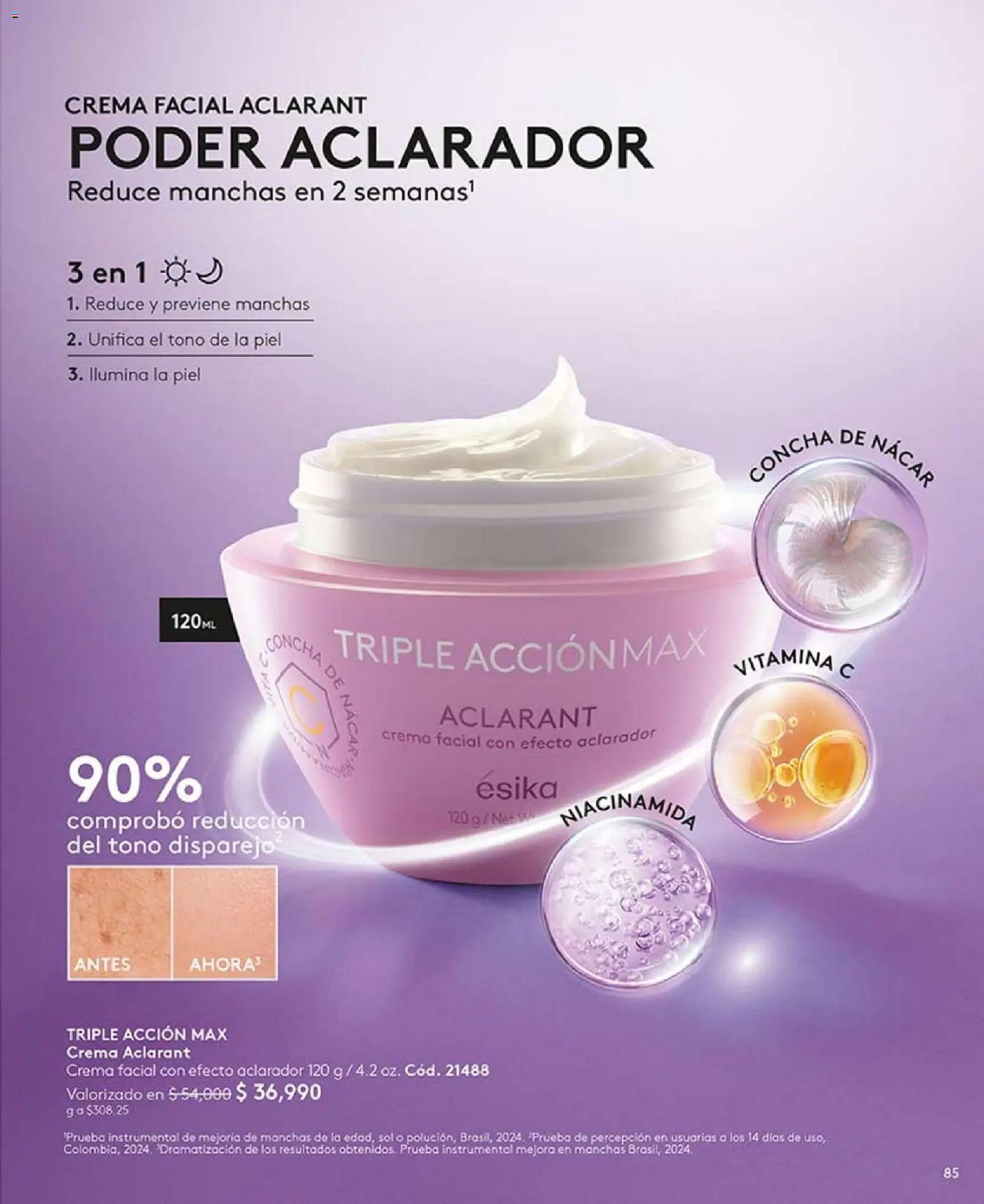 Ésika revista - valida desde el 20.02.2026 | Página: 85 | Productos: Crema