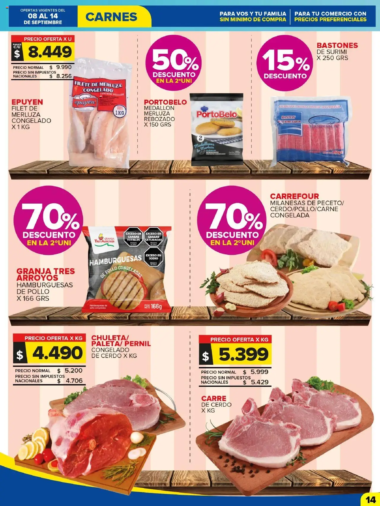 Carrefour Maxi catálogo │ válido desde el 08.09.2025 | Página: 13 | Productos: Pollo, Pescado, Cerdo
