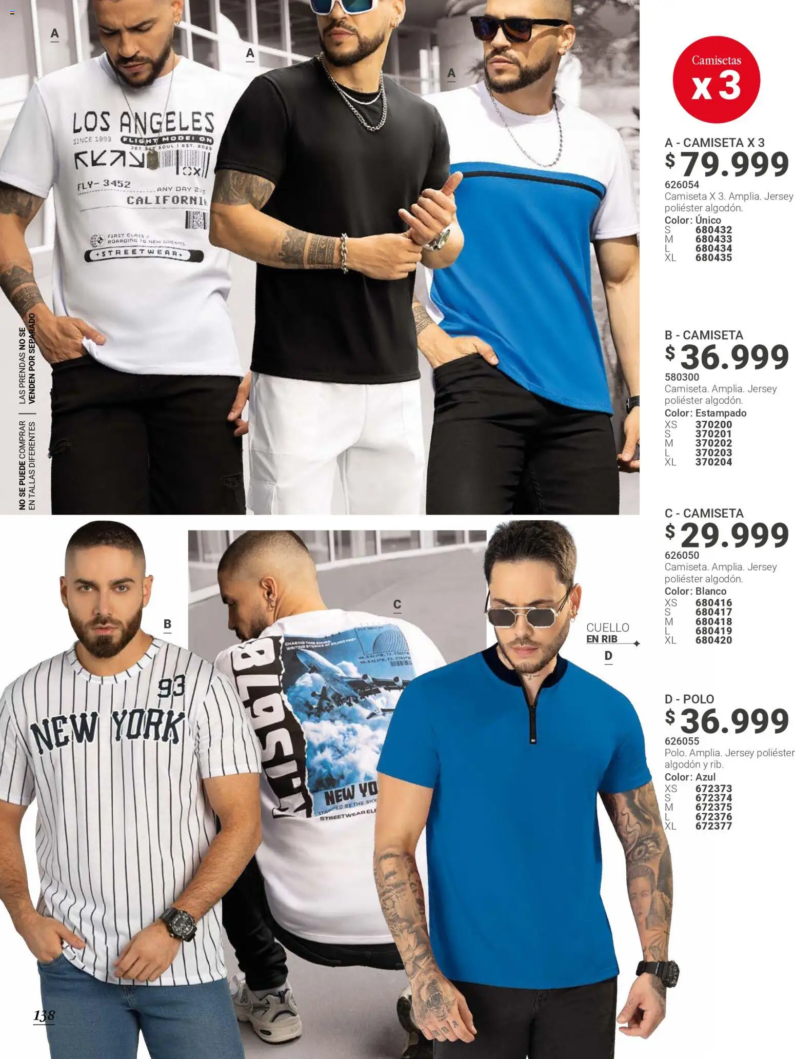 Carmel revista - valida desde el 29.10.2025 | Página: 138 | Productos: Algodón, Camiseta, Cuello