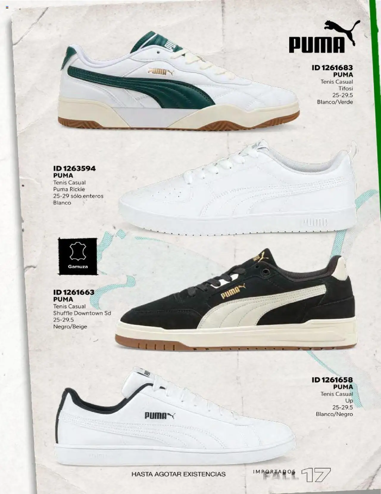 Nuevas ofertas de Price Shoes válidas en toda la República Mexicana desde el 18.10.2025. ¡Encuentra las mejores ofertas en Price Shoes catálogo Fall Importados segunda! | Página: 17 | Productos: Tenis, Gamuza