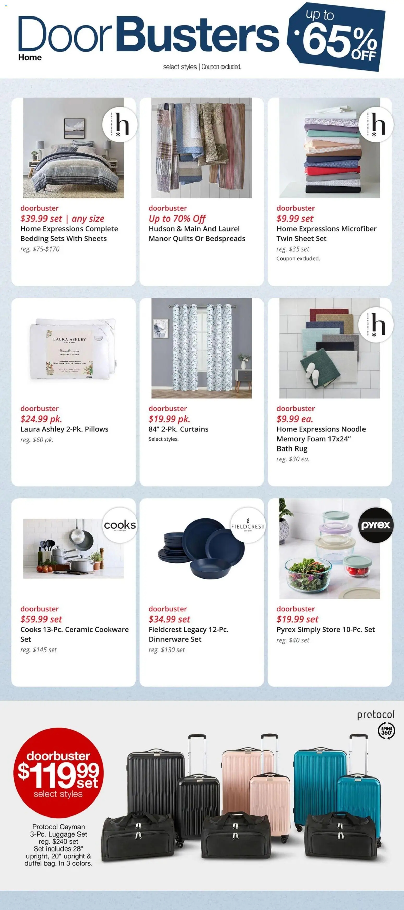JCPenney Weekly Ad - valid from 13.02.2026 | Page: 2 | Products: Pillow, Bath, Sheet