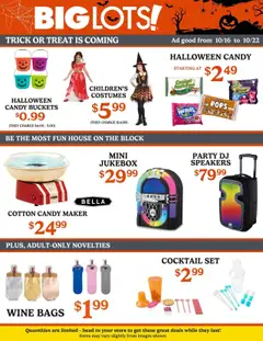 Preview of Big Lots weekly ads valid from 16.10.2025