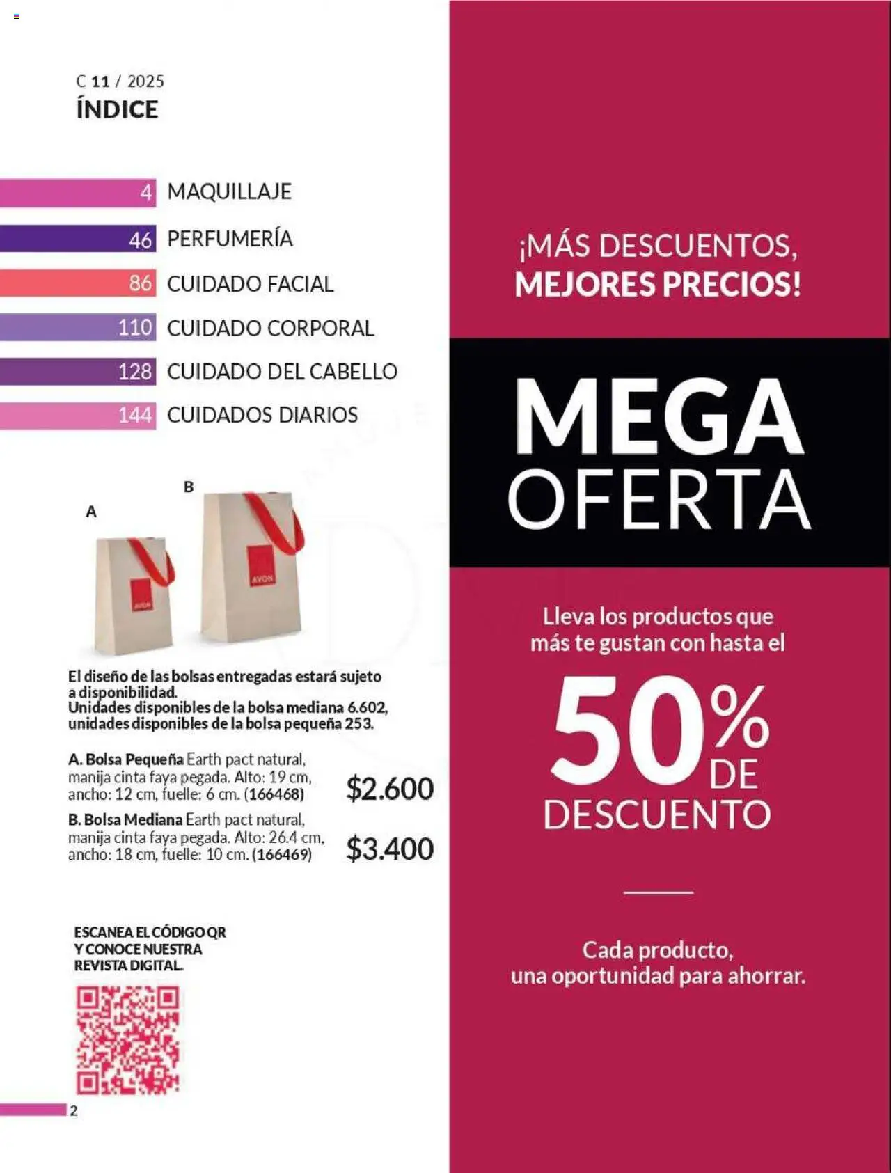 Avon revista - valida desde el 13.07.2025 | Página: 2 | Productos: Magdalena, Bolsa, Maquillaje, Cinta