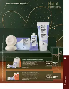 Natura - Ciclo 18/2025 - Pré-Visualização do folheto da loja Natura, válido de 30.10.2025 | Página: 33 | Produtos: Desodorante, Envelope, Creme, Algodão