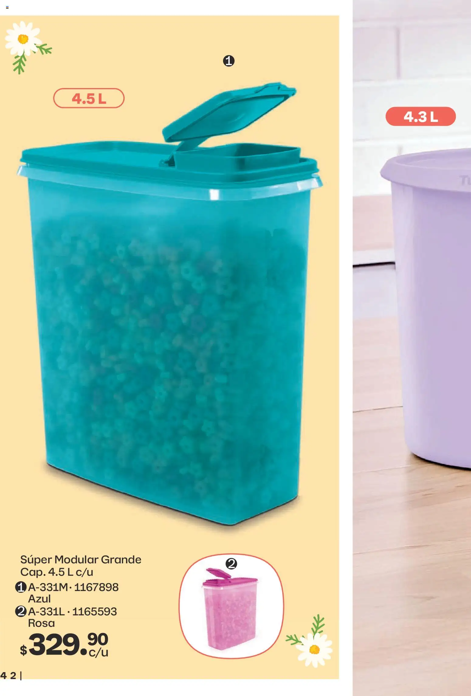 Nuevas ofertas de Tupperware válidas en toda la República Mexicana desde el 23.02.2026. ¡Encuentra las mejores ofertas en Tupperware catálogo! | Página: 42 | Productos: Modular
