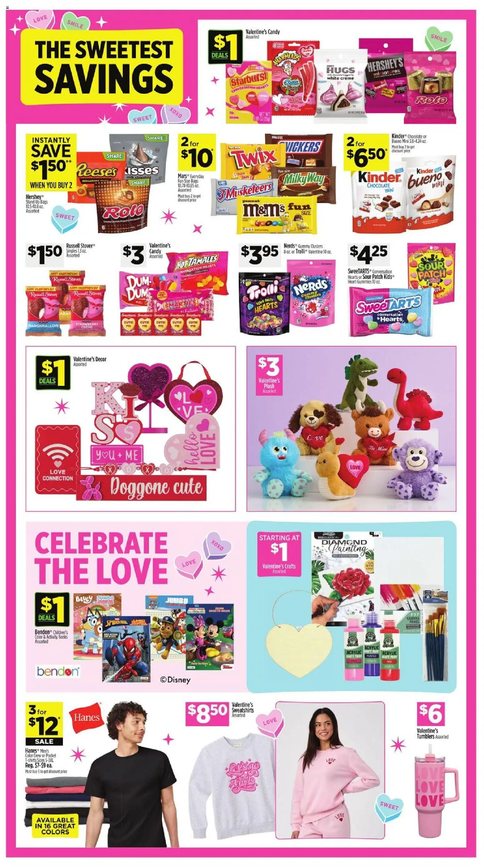 Dollar General Weekly Ad - valid from 04.01.2026 | Page: 11 | Products: Canvas, Acrylic, Milk, Chocolate