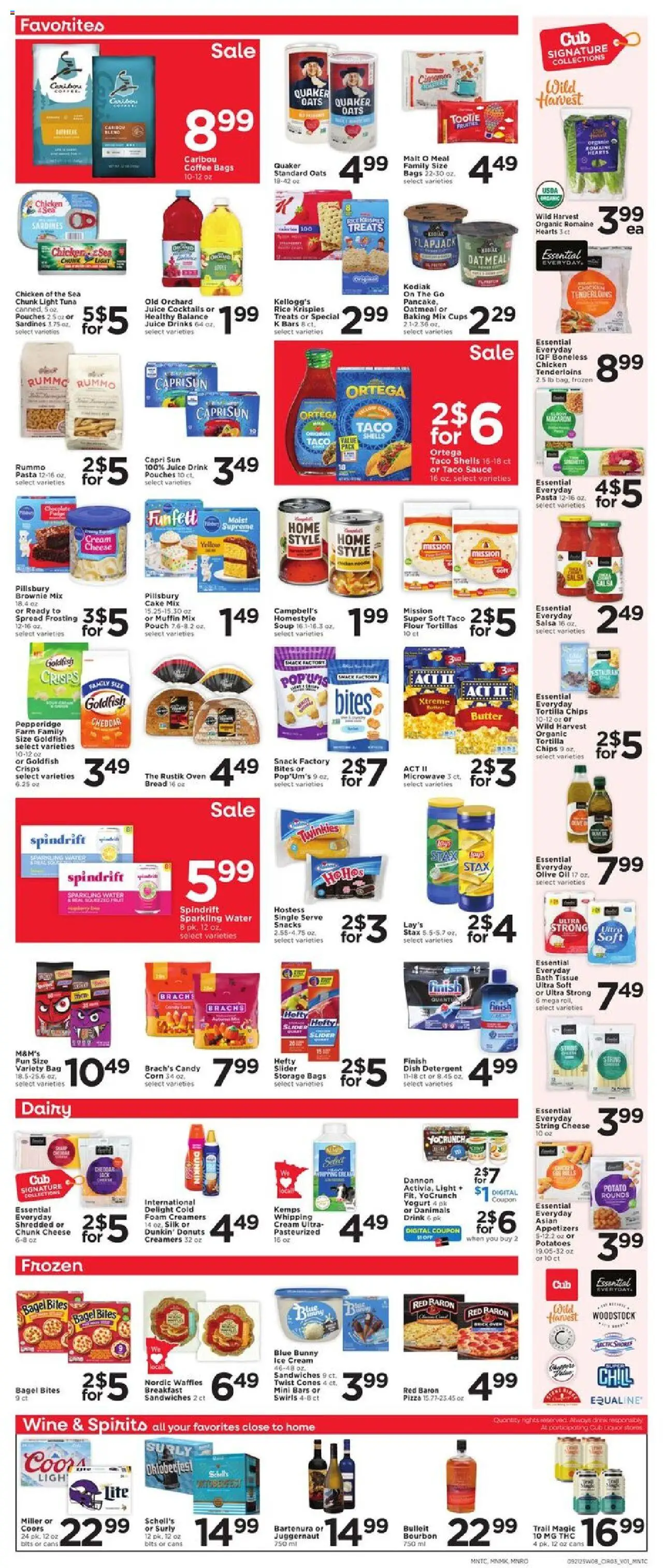 Cub Foods Weekly Ad - valid from 21.09.2025 | Page: 3 | Products: Bath, Yogurt, Coffee, Potatoes