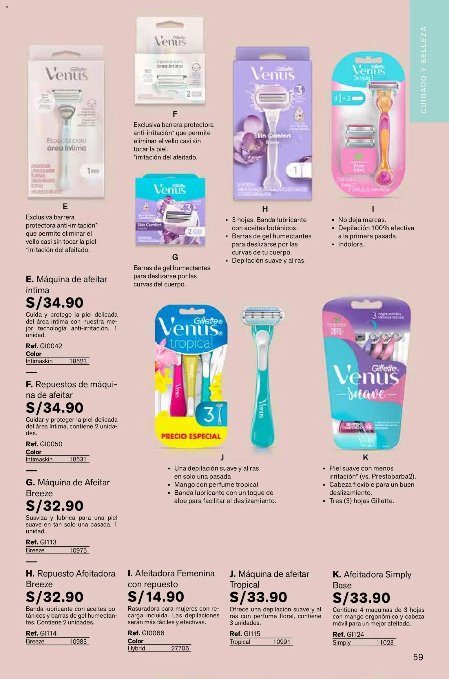 Catálogo Leonisa válido desde 06.03.2026 | Página: 59 | Productos: Maquina de afeitar, Perfume