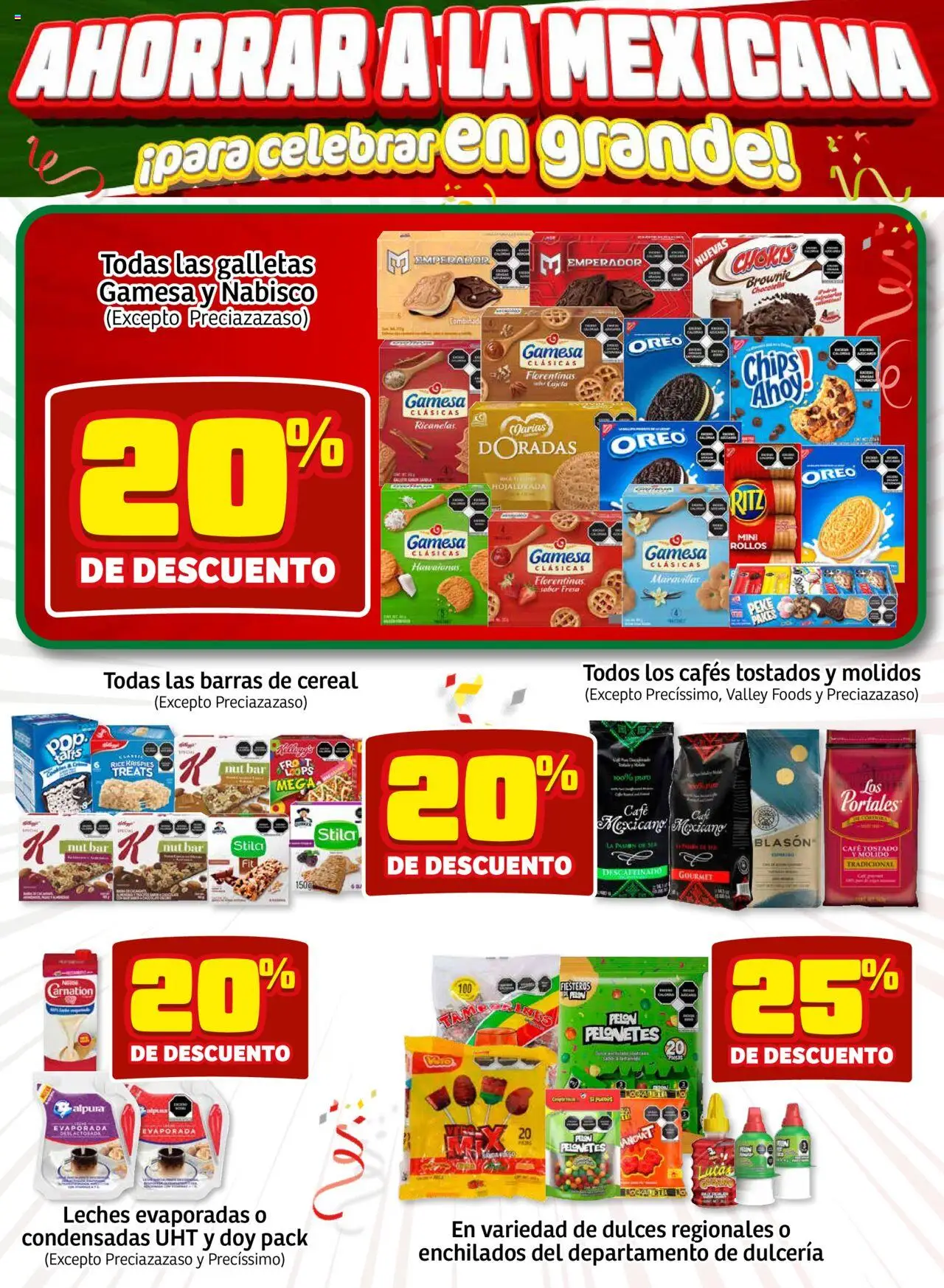 Nuevas ofertas de Soriana válidas en toda la República Mexicana desde el 10.09.2025. ¡Encuentra las mejores ofertas en Soriana - Ahorrar a la mexicana Mercado Nacional! | Página: 6 | Productos: Fresa, Café, Dulces, Galletas