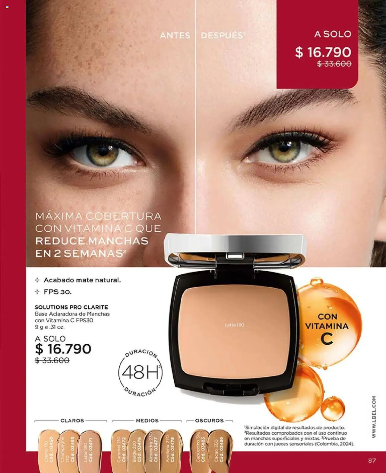 Catálogo L'Bel Campaña 17 │ válido desde el 14.10.2025 | Página: 87 | Productos: Cacao, Mate, Base