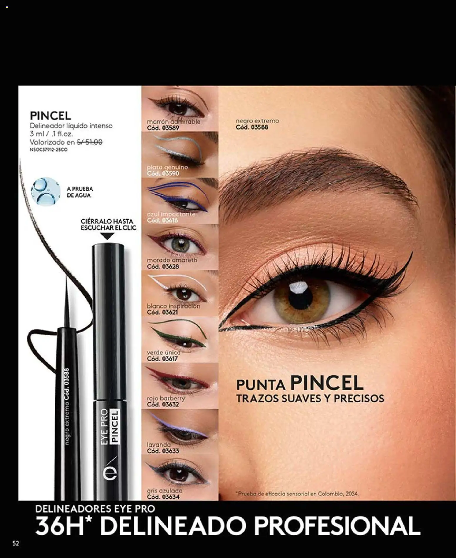 Catálogo Ésika válido desde 14.03.2026 | Página: 52 | Productos: Delineador, Pincel