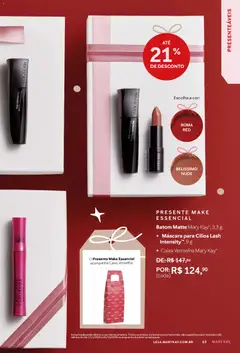 Mary Kay - Catálogo Novembro/Dezembro 2025 - Pré-Visualização do folheto da loja Mary Kay, válido de 01.11.2025 | Página: 63 | Produtos: Máscara para cílios, Batom, Caixa