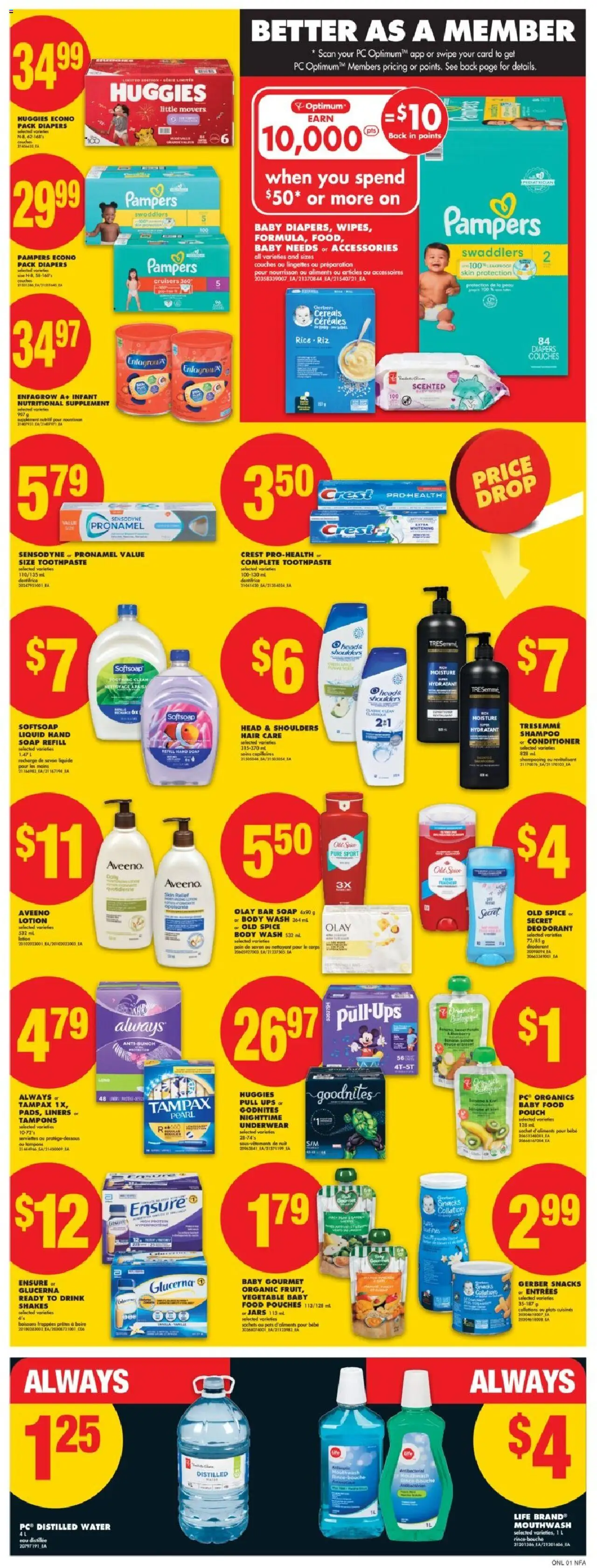 No Frills flyer valid from 14.08.2025 | Page: 10 | Products: Conditioner, Body wash, Deodorant, Toothpaste