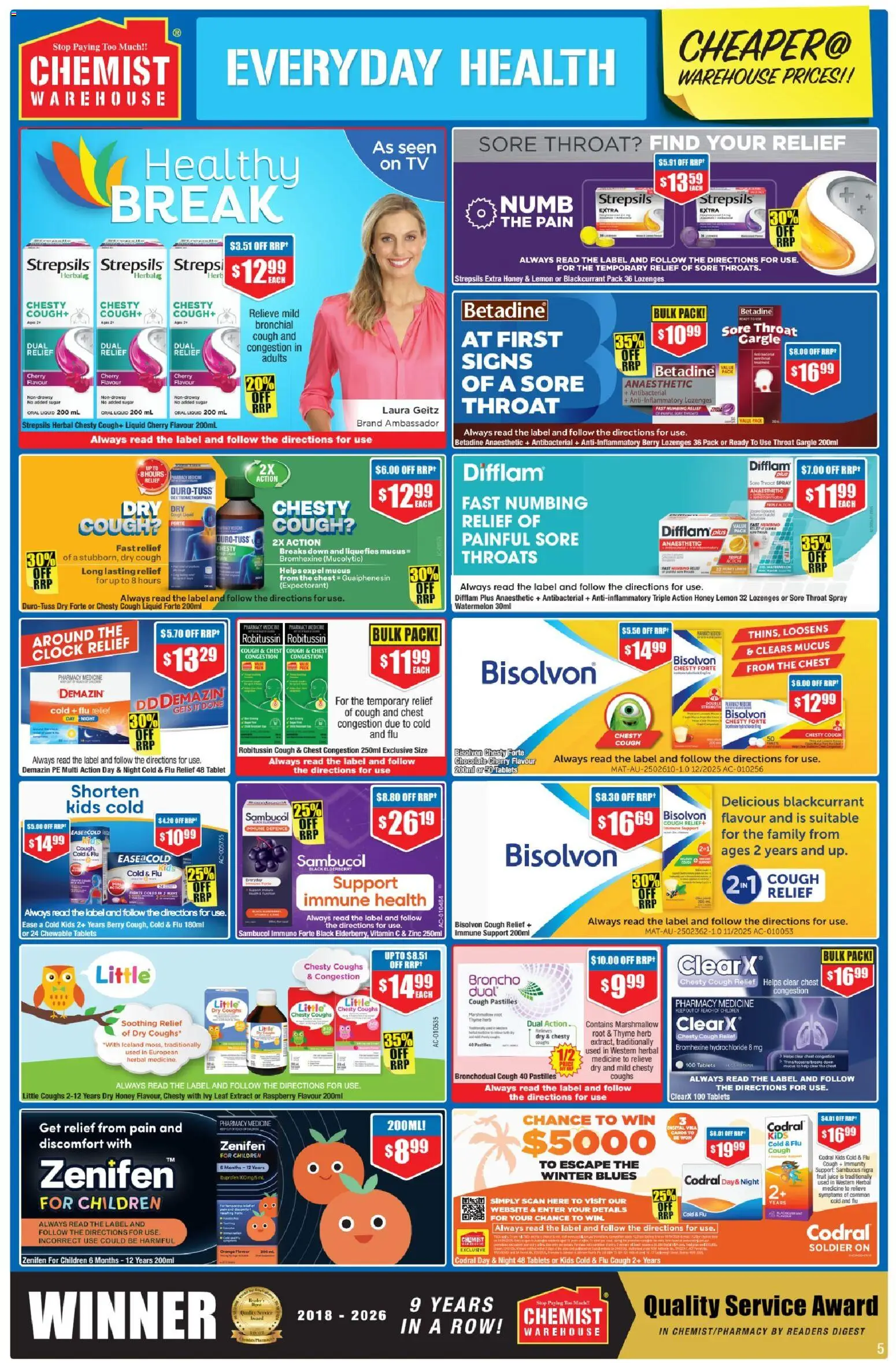 Chemist Warehouse catalogue - valid from 23.04.2026 | Page: 5 | Products: Honey, Sugar, Watermelon, Tablets