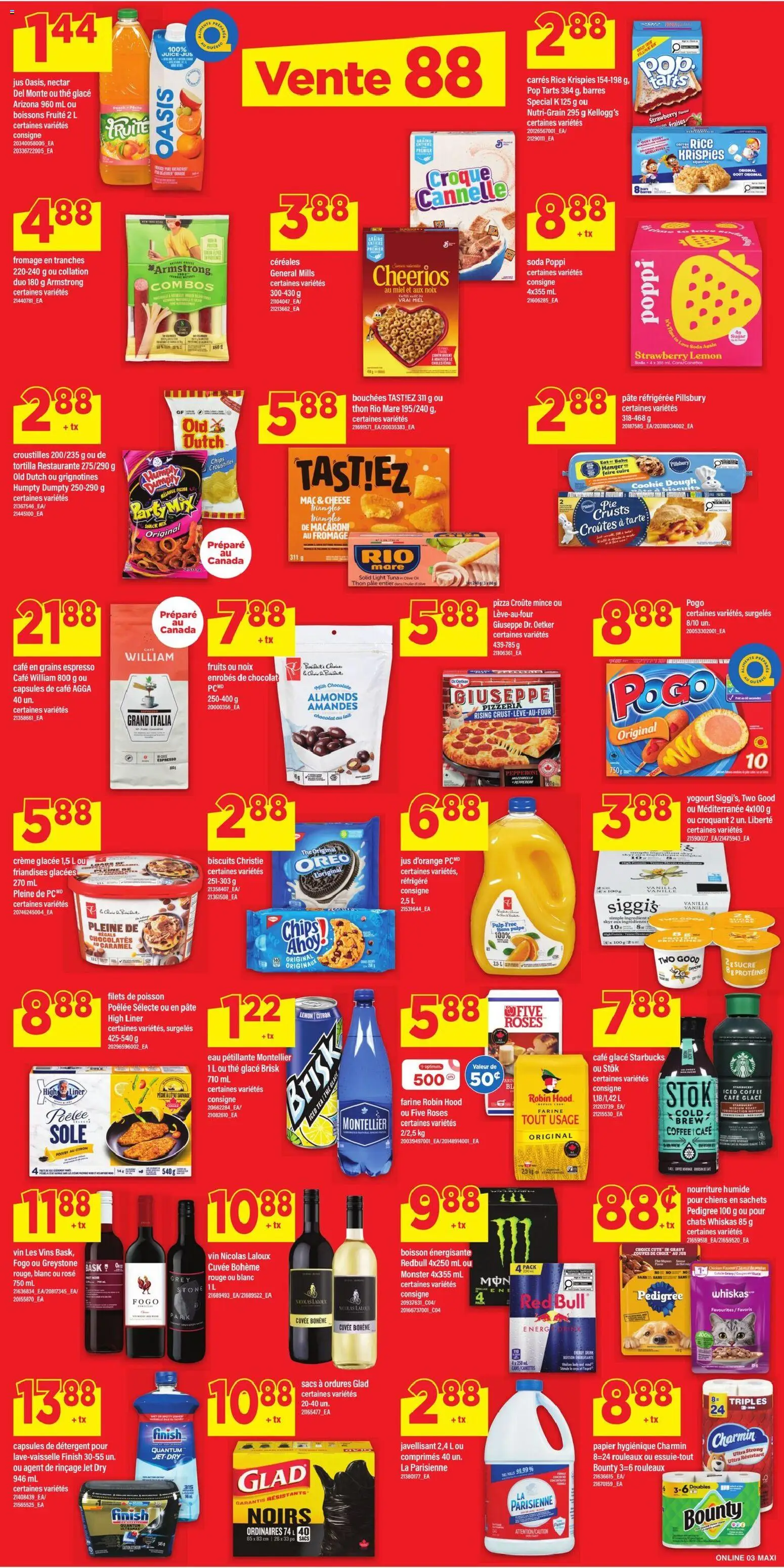 Maxi flyer valid from 15.01.2026 | Page: 8 | Products: Detergent, Cheese, Chocolate, Pizza