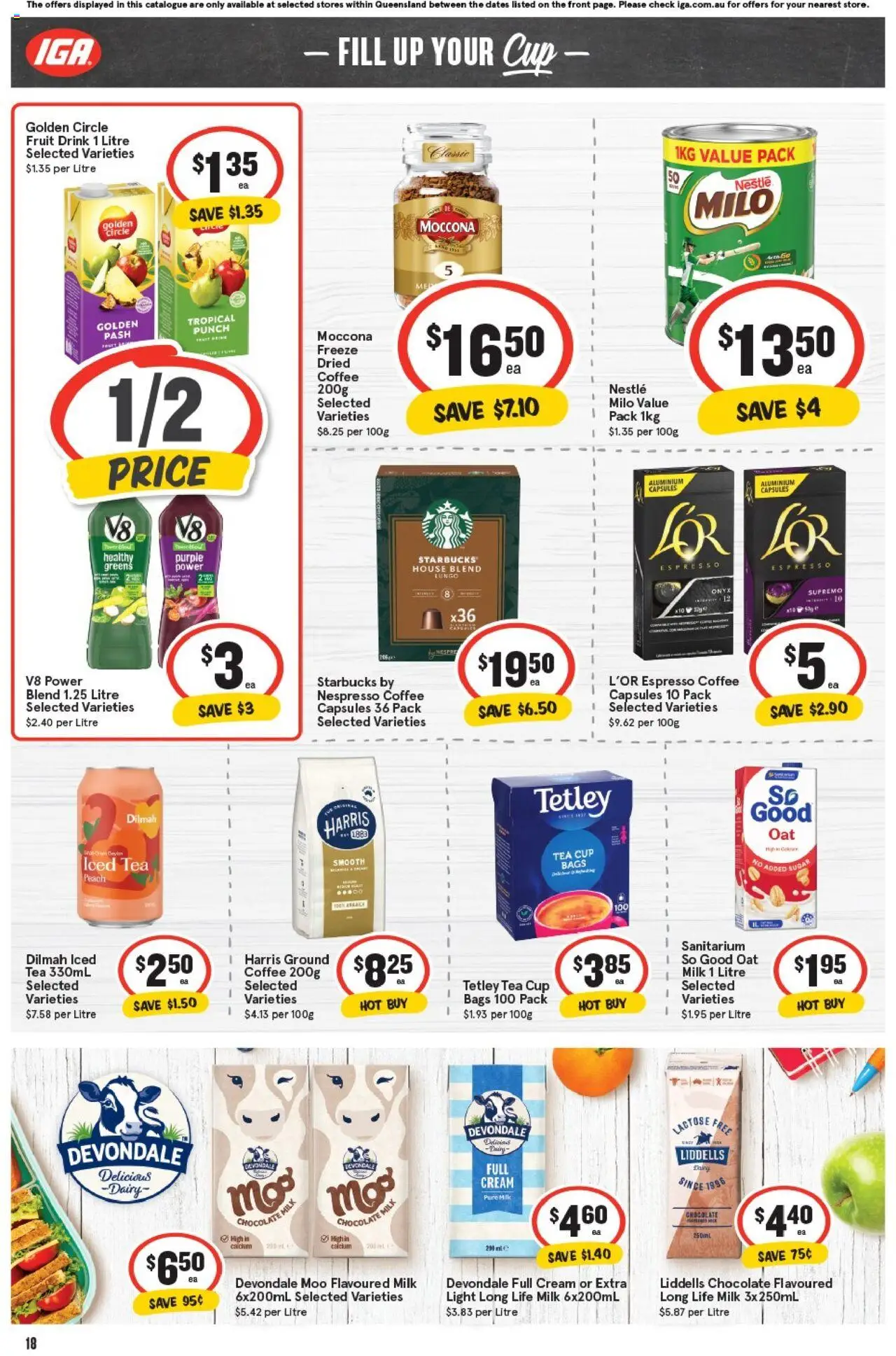 IGA catalogue - valid from 08.10.2025 | Page: 21 | Products: Milk, Dairy, Greens, Moccona