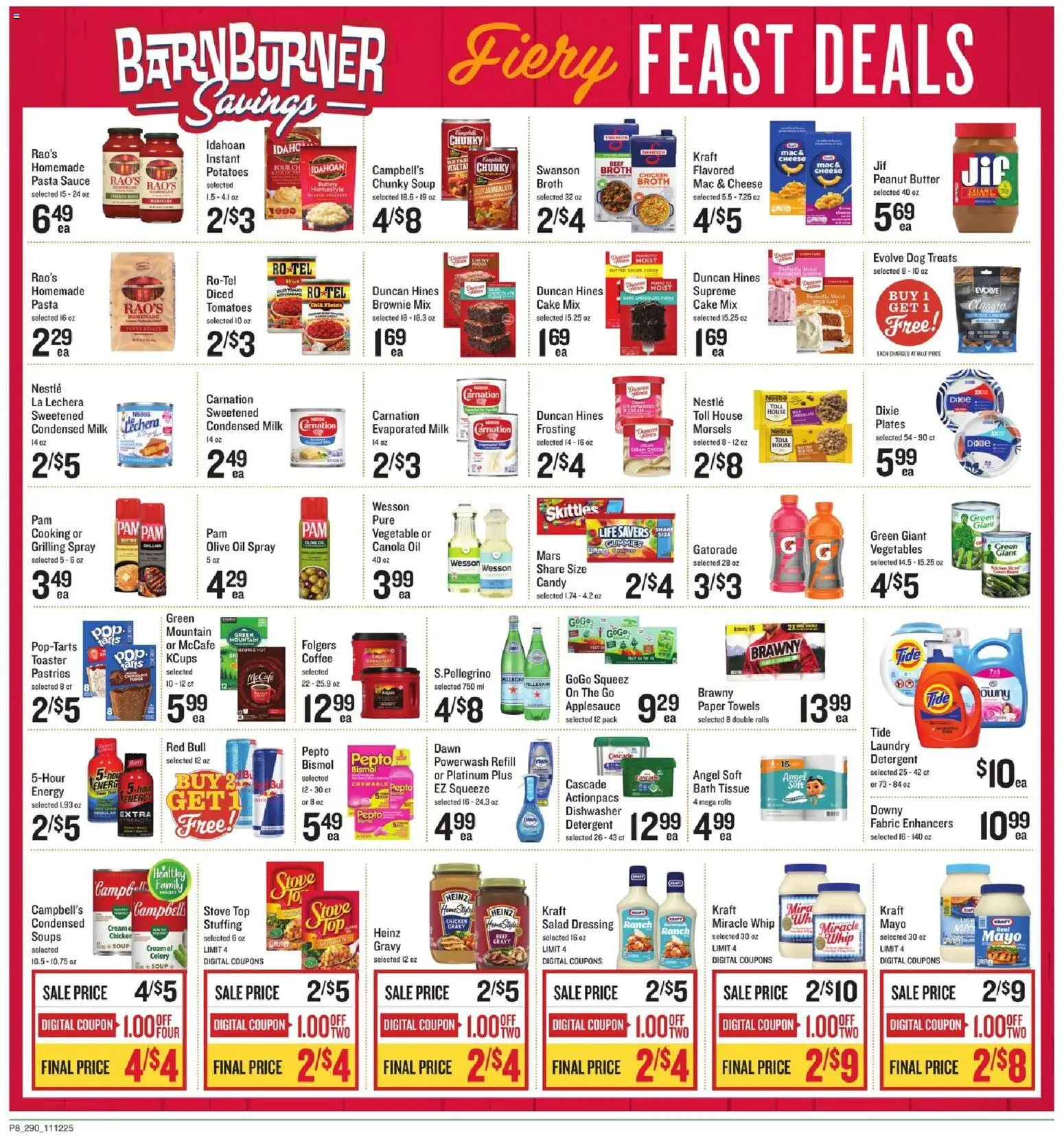 Lowes Foods Weekly Ad - SC - valid from 12.11.2025 | Page: 8 | Products: Bath, Dog Treats, Detergent, Potatoes