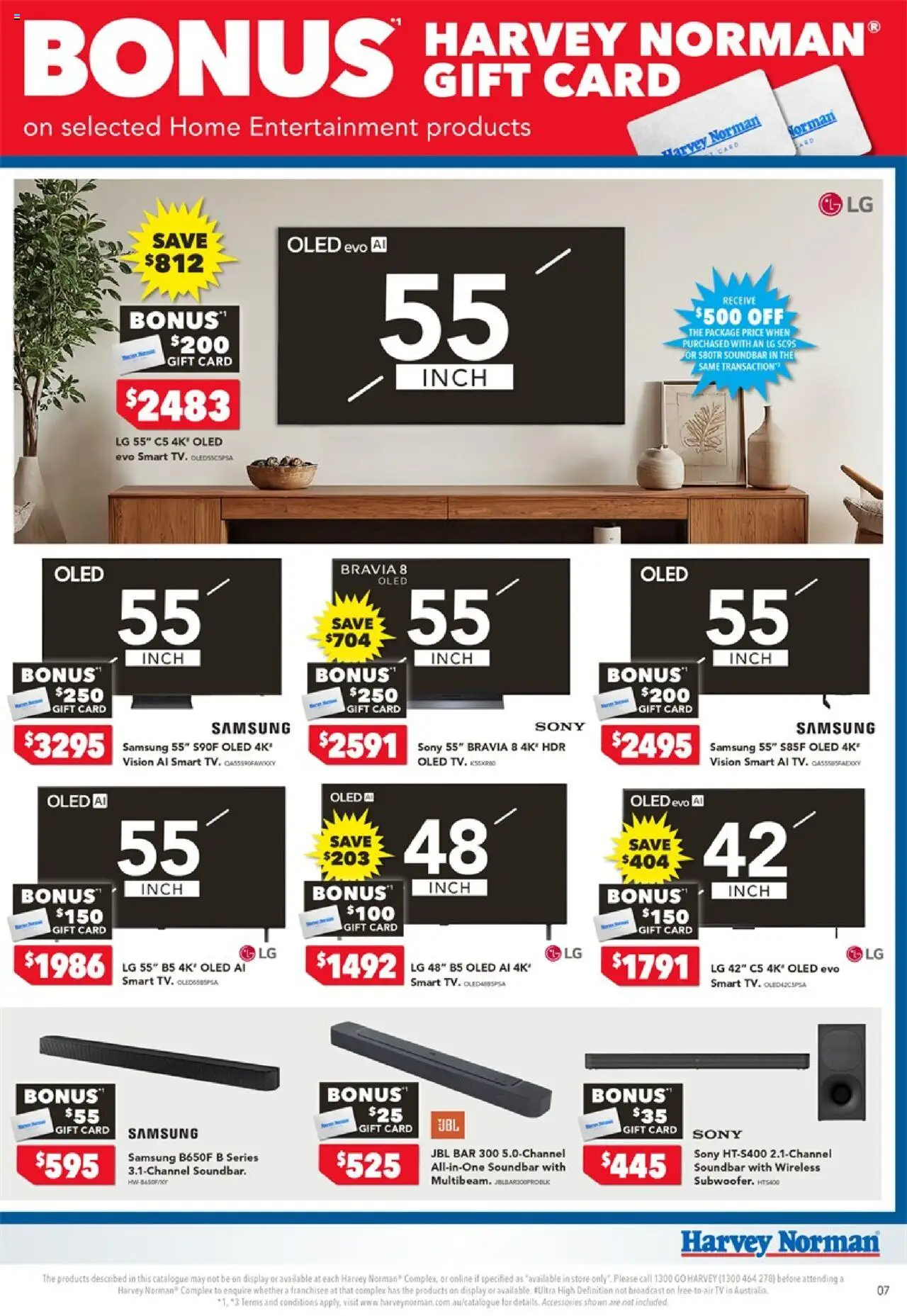 Harvey Norman catalogue - valid from 14.08.2025 | Page: 7 | Products: Accessories, Tv