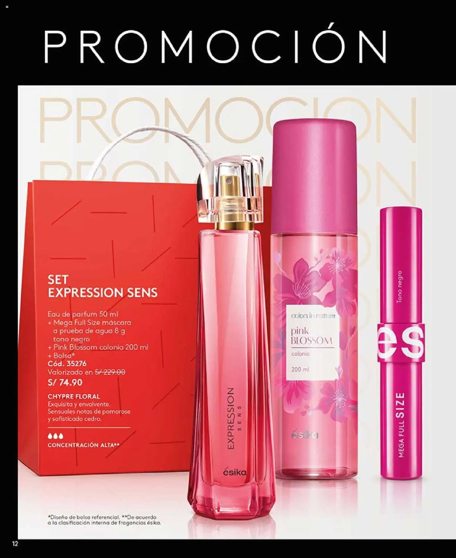Catálogo Ésika válido desde 14.11.2025 | Página: 12 | Productos: Máscara, Bolsa