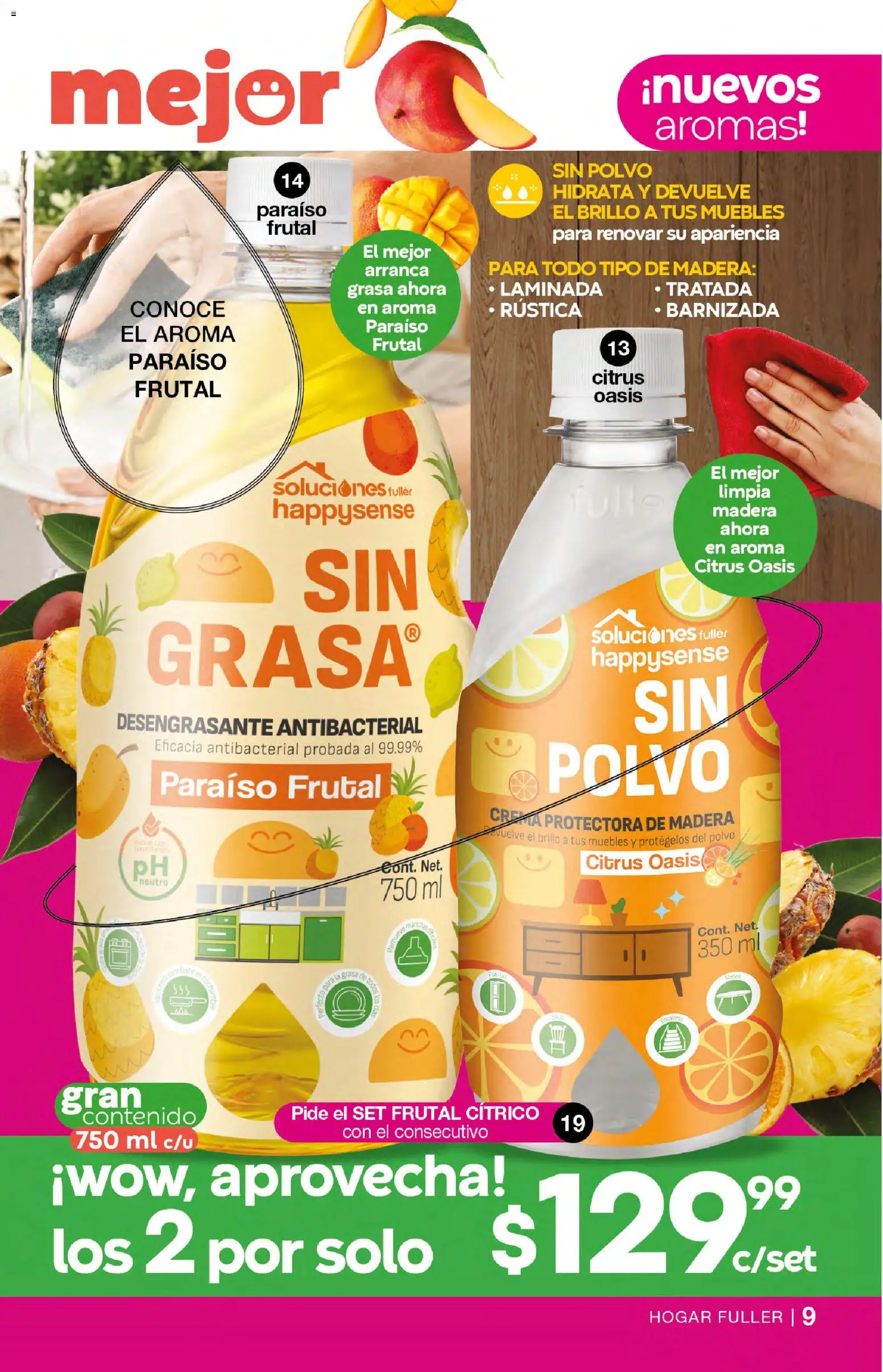 Nuevas ofertas de Fuller válidas en toda la República Mexicana desde el 18.03.2026. ¡Encuentra las mejores ofertas en Fuller campaña 25 2026! | Página: 9 | Productos: Crema, Brillo, Desengrasante, Polvo