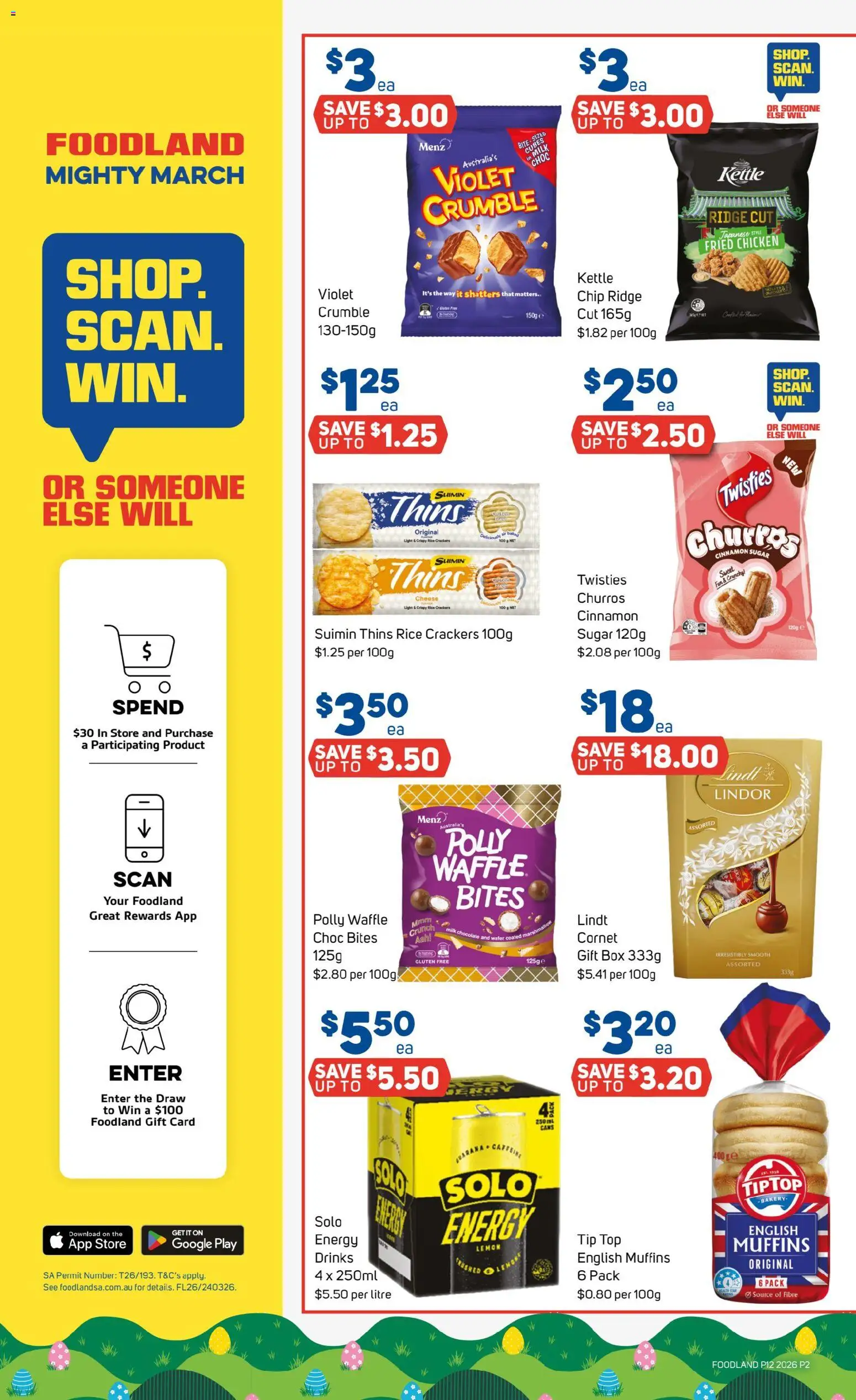 Foodland catalogue - valid from 18.03.2026 | Page: 2 | Products: Light, Chocolate, Rice, Bakery