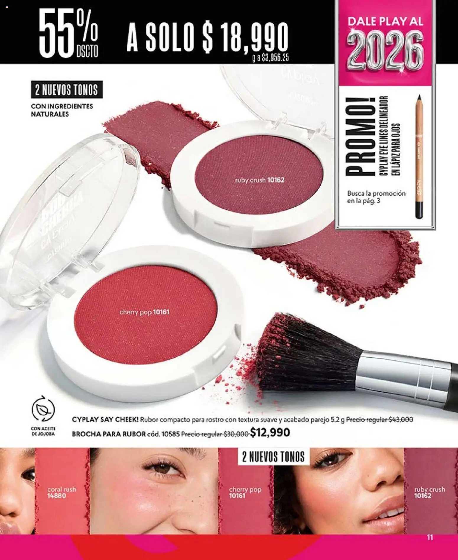 CyZone revista - valida desde el 01.01.2026 | Página: 11 | Productos: Rubor, Brocha, Delineador, Aceite