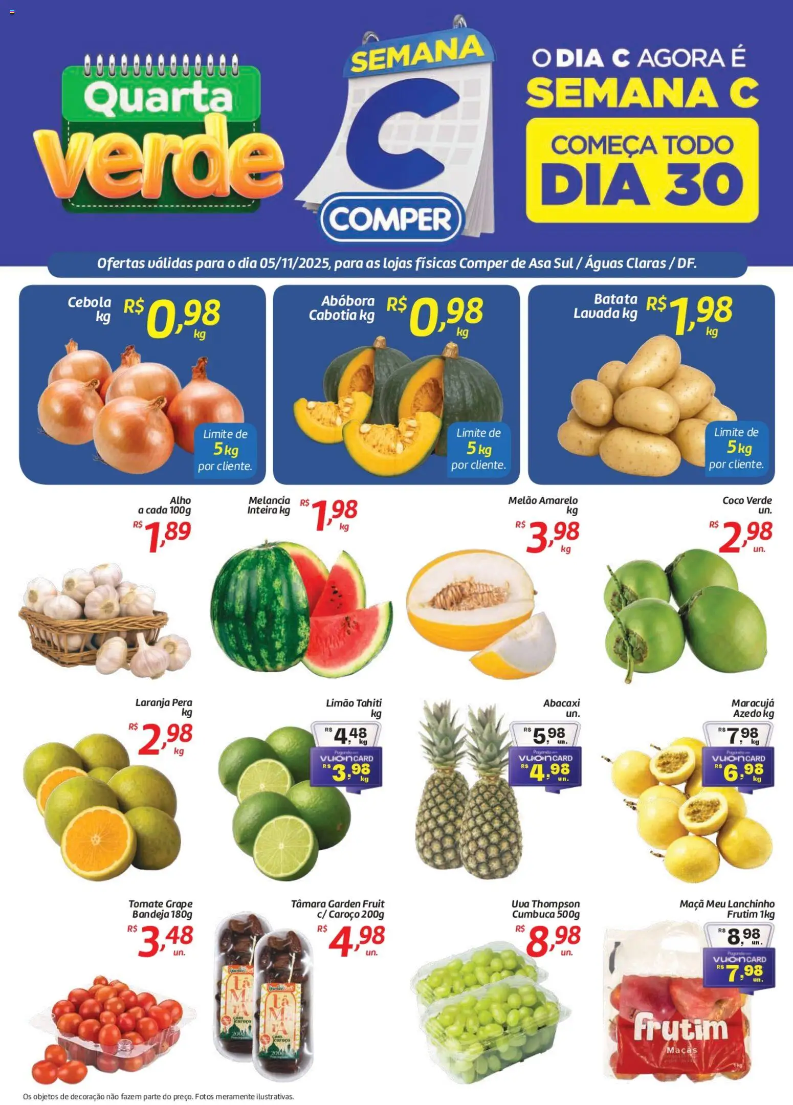 Comper Folheto - válido de 05.11.2025 | Página: 1 | Produtos: Coco, Melancia, Maçãs, Batata