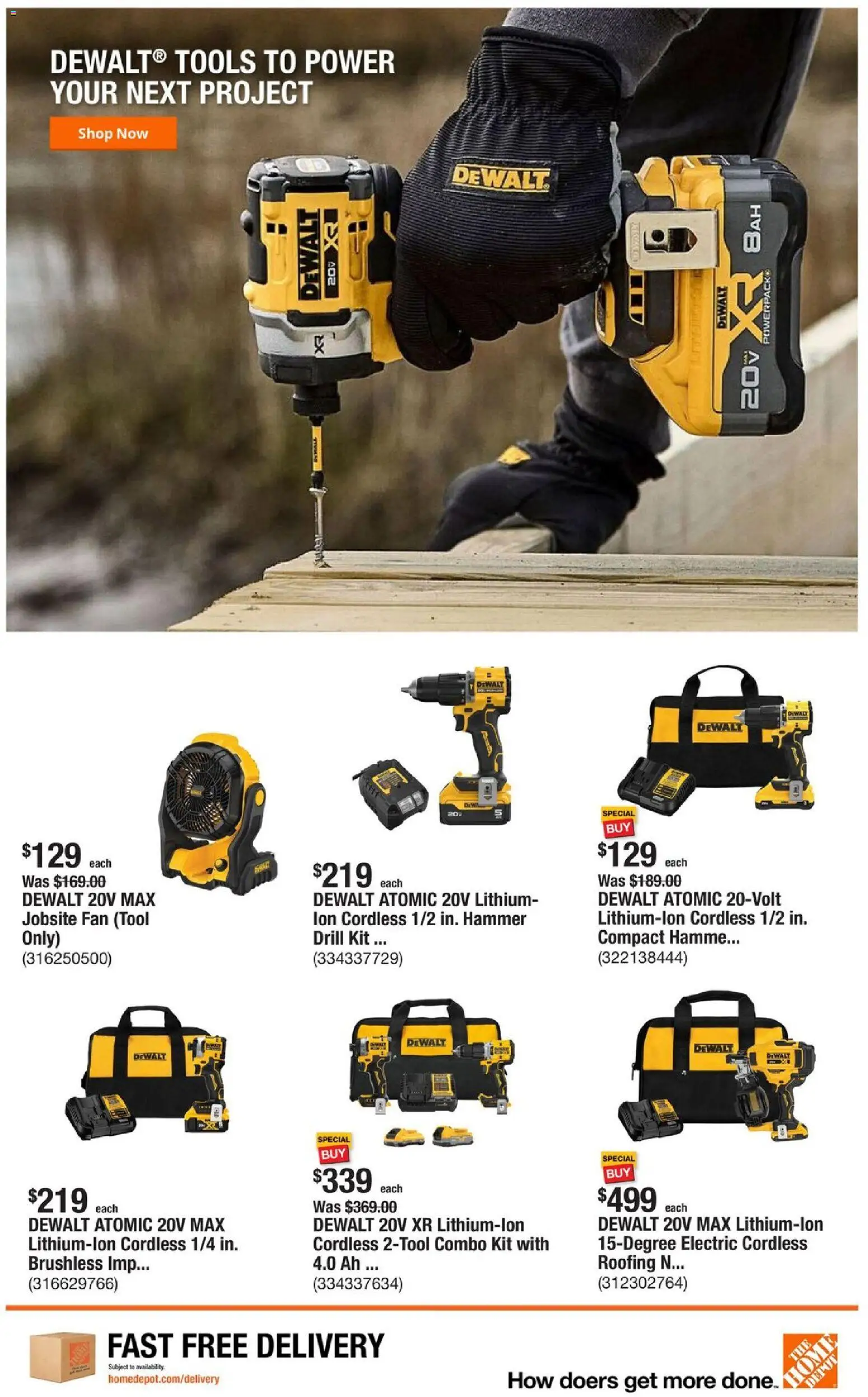 Home Depot Weekly Ad - FL - valid from 30.10.2025 | Page: 10 | Products: Hammer, Fan