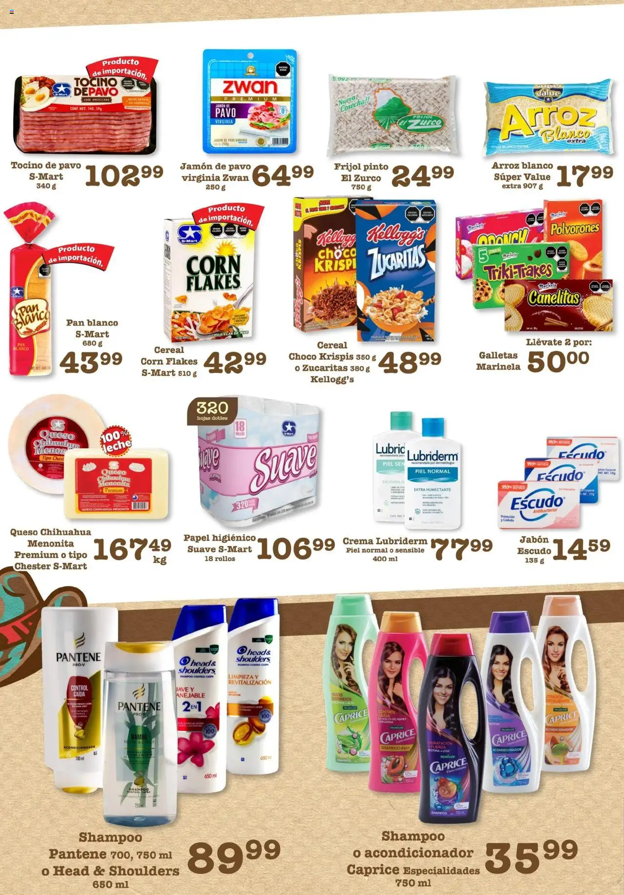 Nuevas ofertas de S-Mart válidas en toda la República Mexicana desde el 29.07.2025. ¡Encuentra las mejores ofertas en S-Mart - Folleto - Monterrey! | Página: 5 | Productos: Tocino, Queso, Pan, Jamón