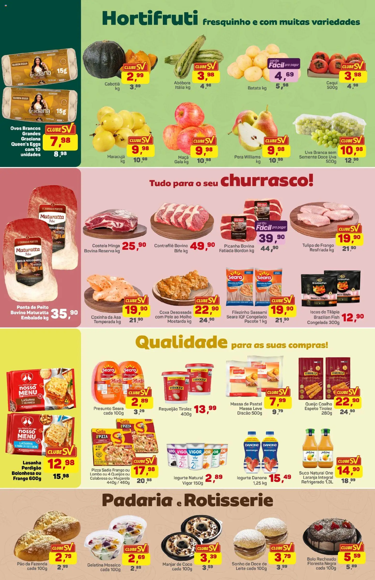 Supermercados São Vicente Folheto - válido de 17.04.2026 | Página: 2 | Produtos: Coco, Lombo, Queijo, Bolo