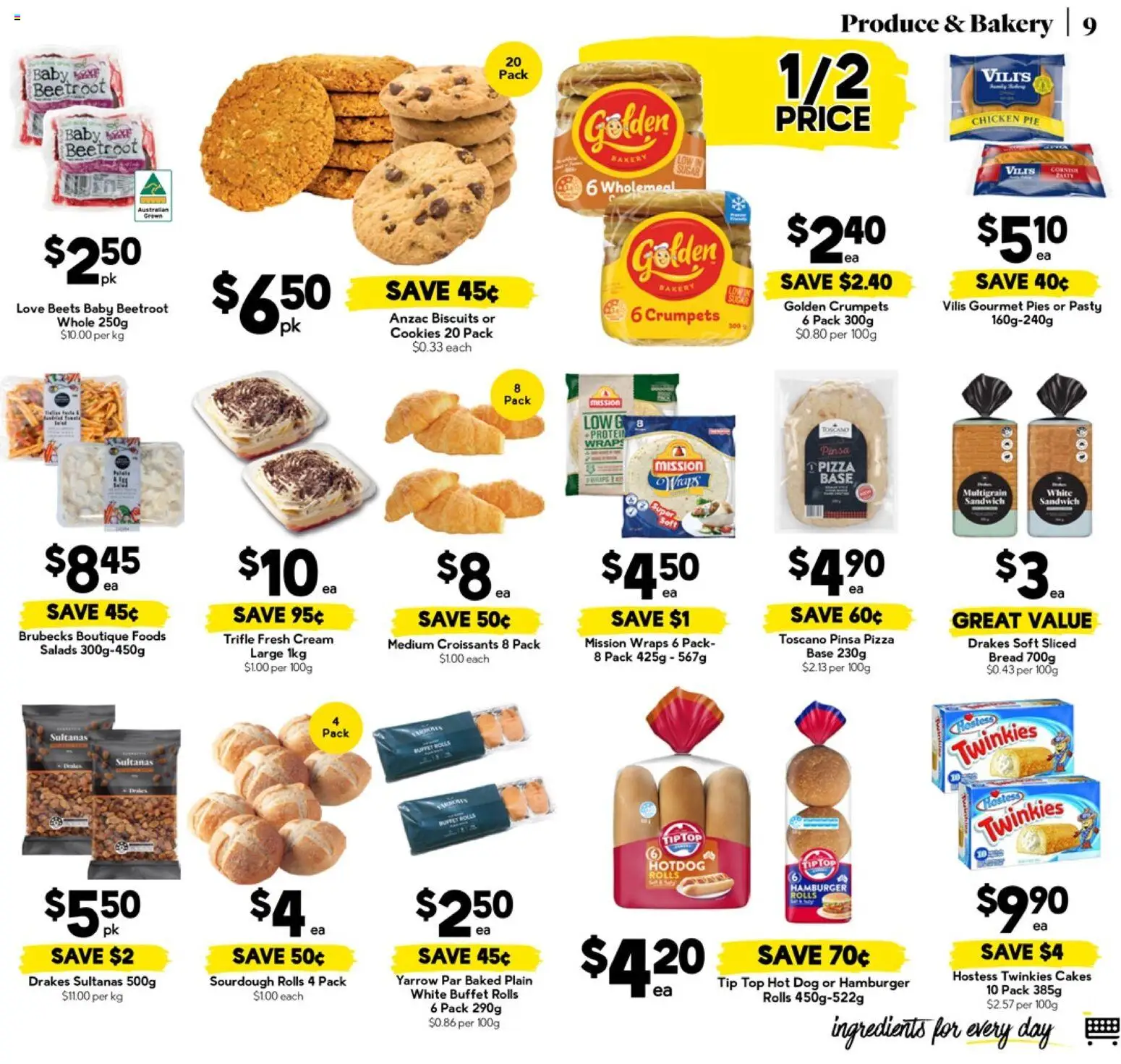 Drakes catalogue - valid from 28.01.2026 | Page: 9 | Products: Crumpets, Chicken, Biscuits, Beetroot