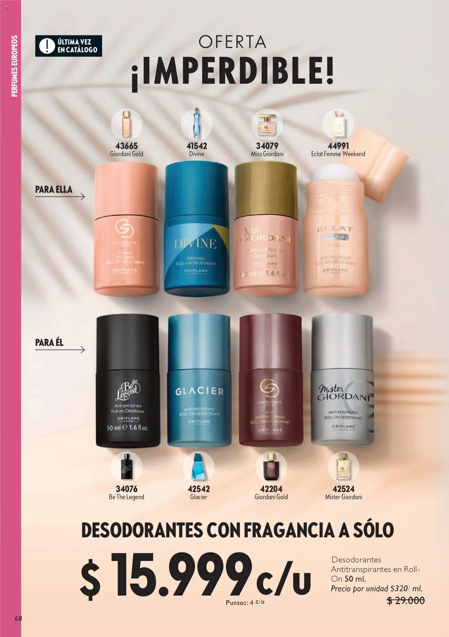 Oriflame revista - valida desde el 25.10.2025 | Página: 68 | Productos: Fragancia