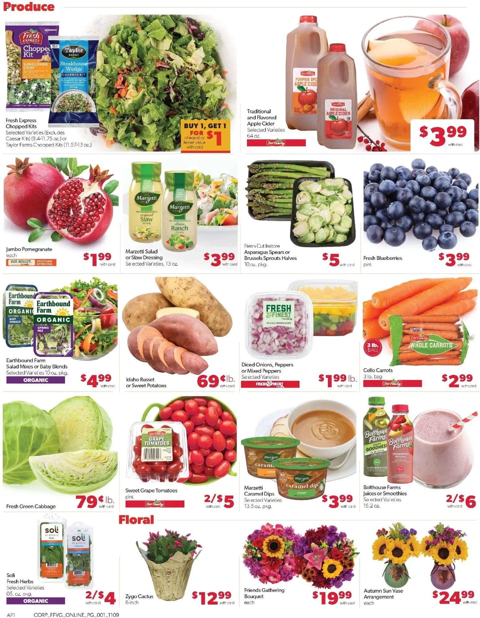Family Fare Weekly Ad - valid from 09.11.2025 | Page: 7 | Products: Asparagus, Vase, Potatoes, Pumpkin
