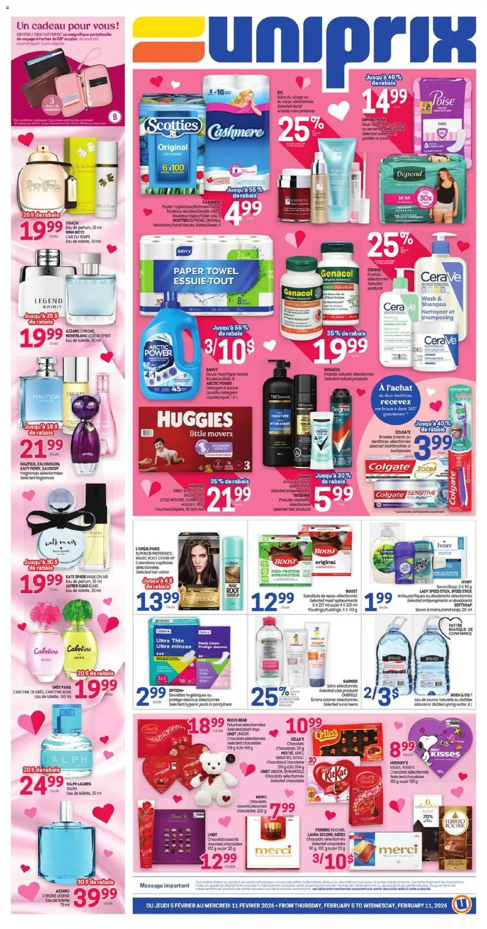 Uniprix flyer valid from 05.02.2026 | Page: 1 | Products: Shampoo