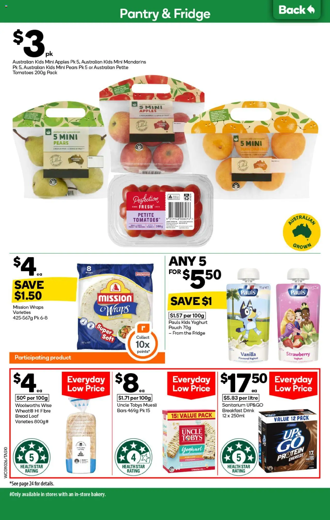Woolworths catalogue - valid from 01.10.2025 | Page: 10 | Products: Apples, Tomatoes, Mandarins, Fridge