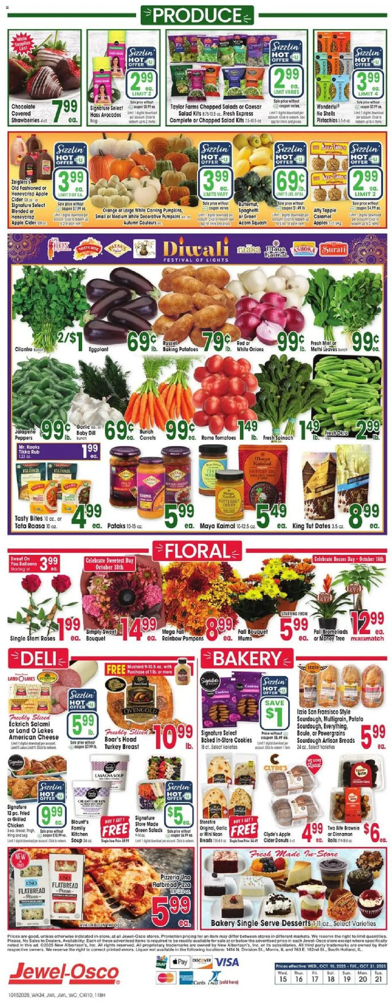 Jewel Osco Weekly Ad - IL - valid from 15.10.2025 | Page: 10 | Products: Salami, Salad, Potatoes, Dill