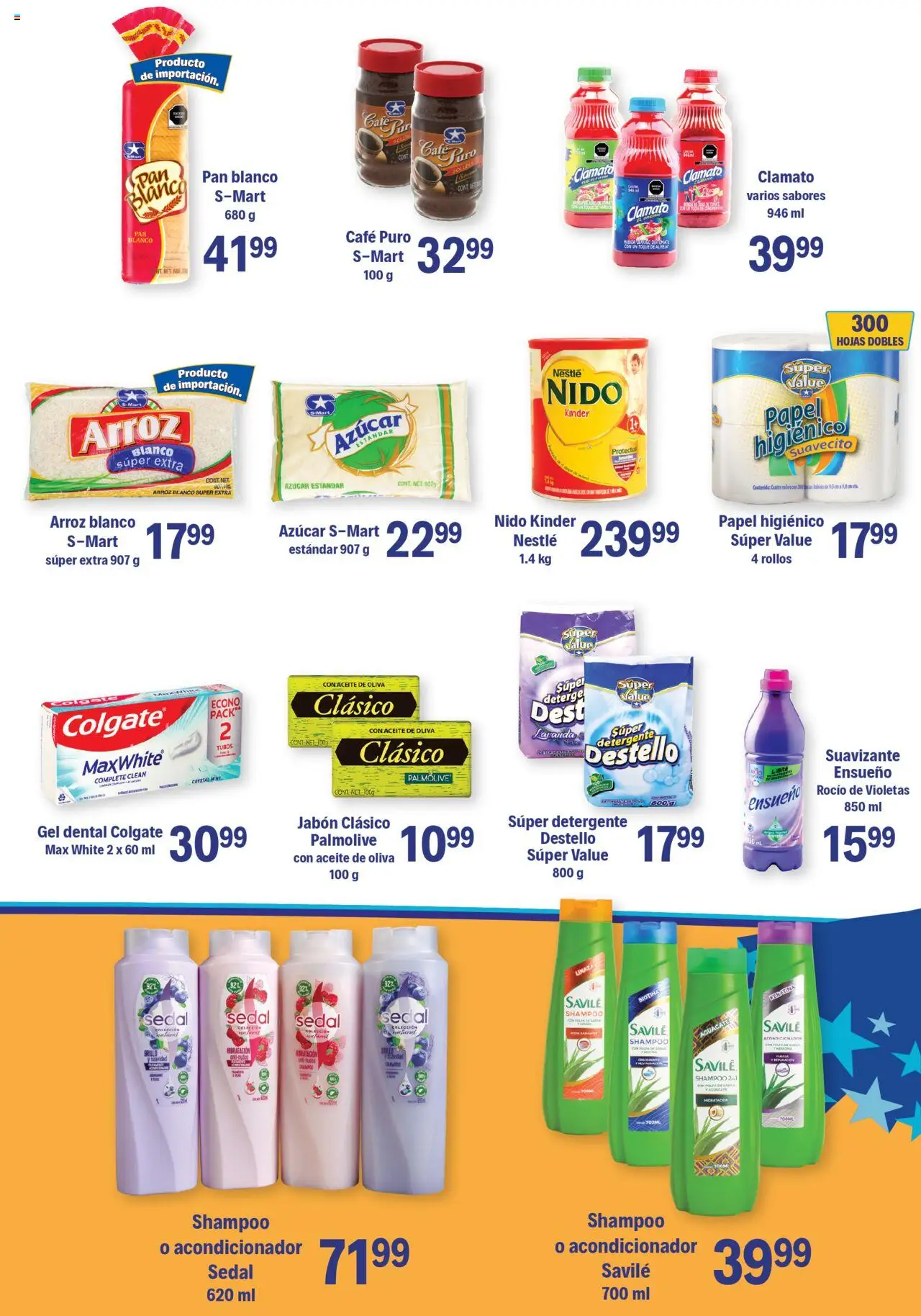 Nuevas ofertas de S-Mart válidas en toda la República Mexicana desde el 10.10.2025. ¡Encuentra las mejores ofertas en S-Mart - Folleto! | Página: 5 | Productos: Detergente, Azúcar, Aceite, Jabón