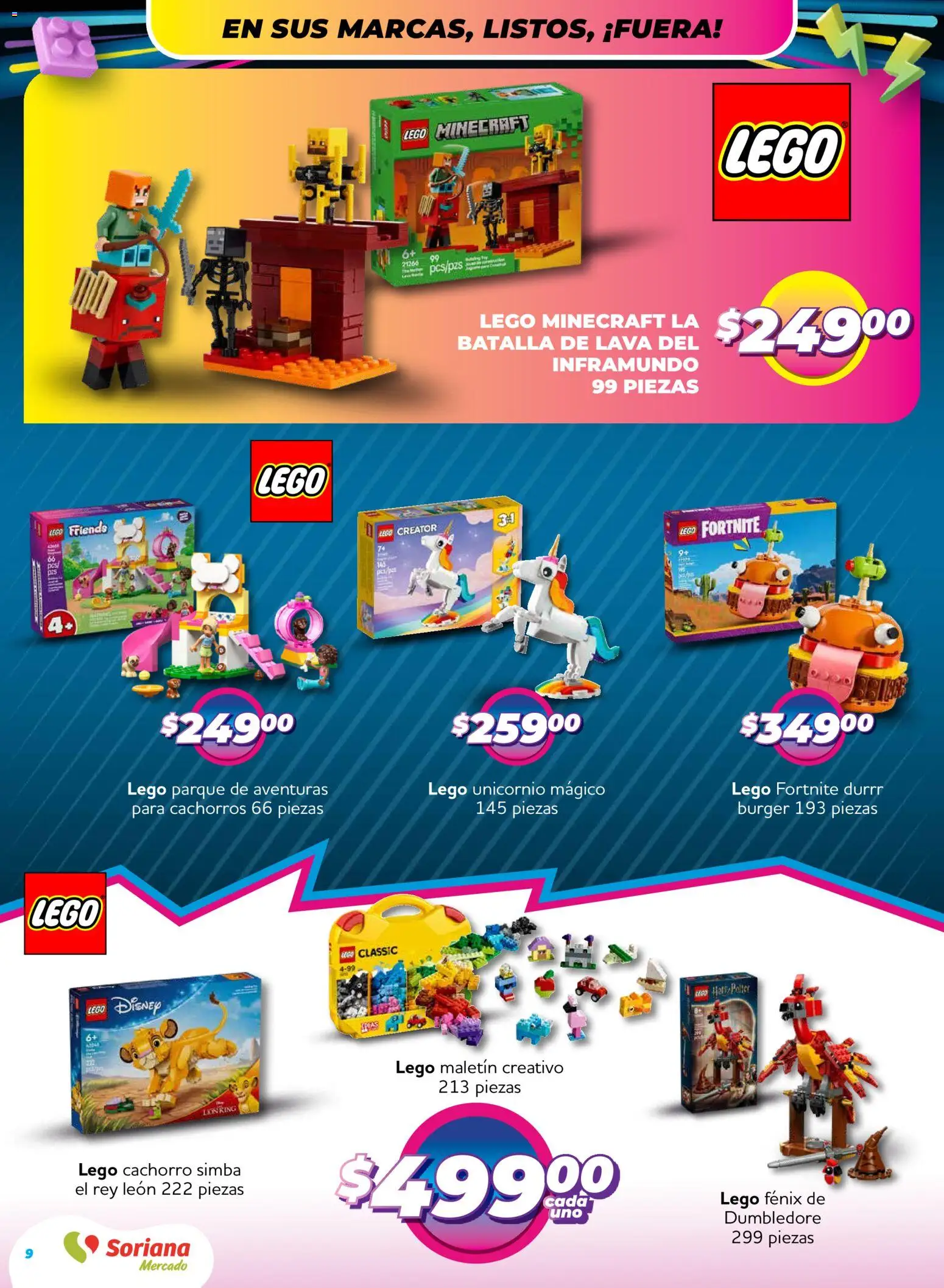 Nuevas ofertas de Soriana válidas en toda la República Mexicana desde el 27.11.2025. ¡Encuentra las mejores ofertas en Soriana - Reino de los Juguetes Mercado Nacional! | Página: 9