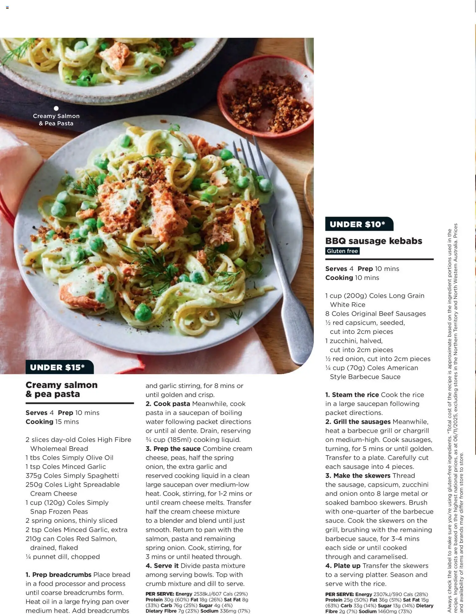 Coles catalogue - valid from 06.11.2025 | Page: 108 | Products: Beef, Cream, Salmon, Blender